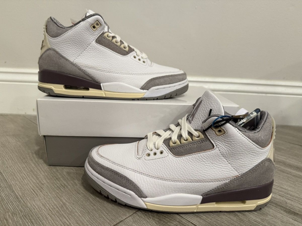 A Ma Maniere × Jordan Brand A Ma Maniere Air Jordan 3 White Grey Violet Ore 8 W / 6.5 M Size US 6.5 / EU 39-40 - 1 Thumbnail