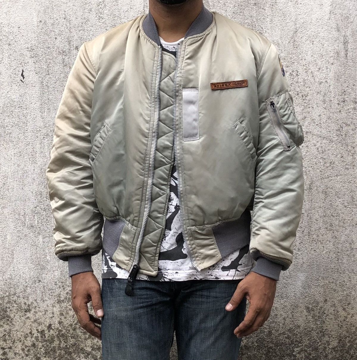Avirex Vintage AVIREX USA Sun Faded Intermediate Ma1 Bomber Jacket Size US M / EU 48-50 / 2 - 23 Thumbnail