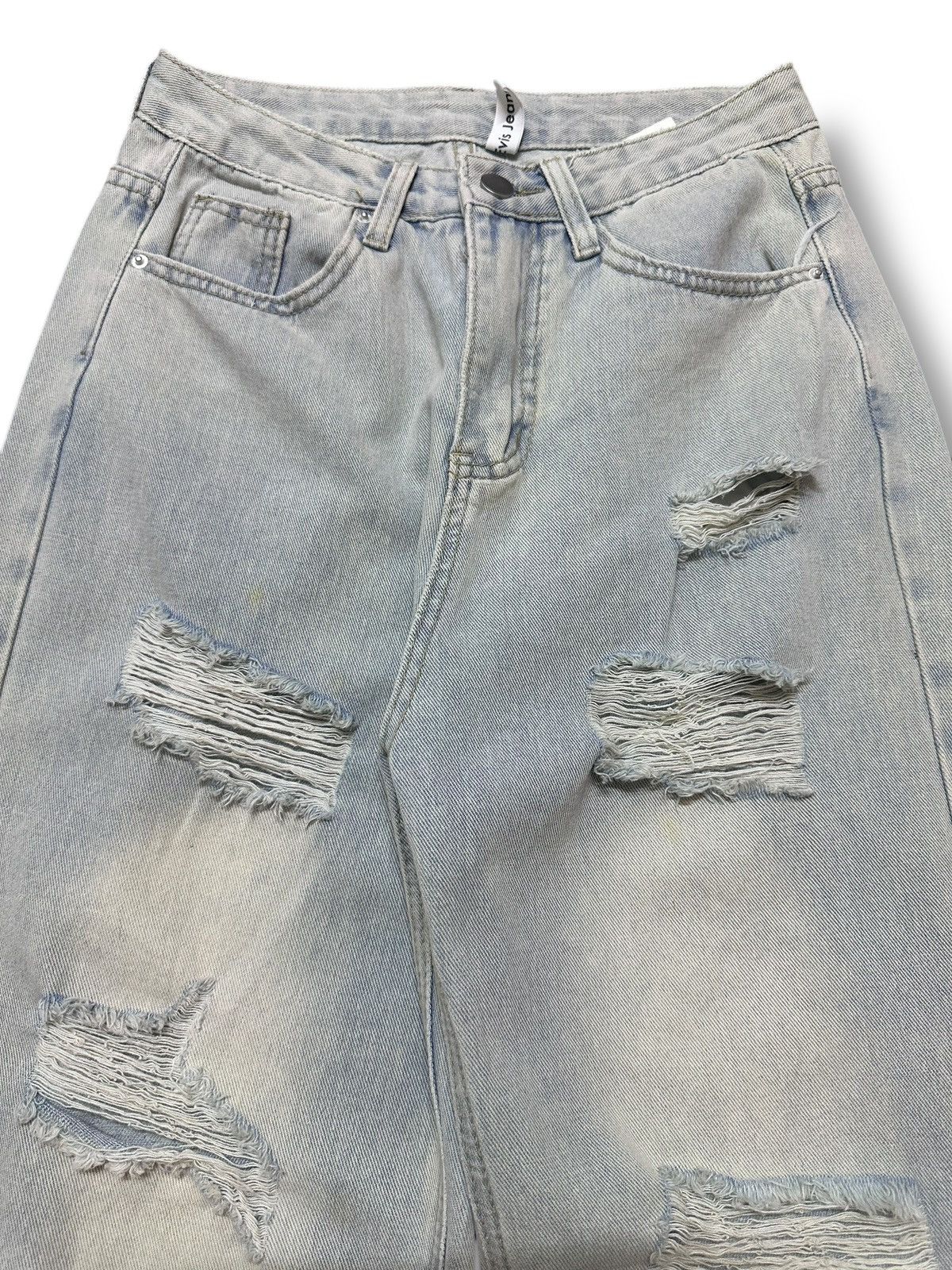 Japanese Brand Distressed Jeans With Baggy Loose Style Size US 28 / EU 44 - 4 Thumbnail