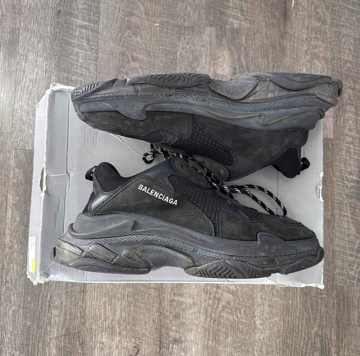 Balenciaga Balenciaga Triple S Black Size 45 Size US 12 / EU 45 - 1 Thumbnail