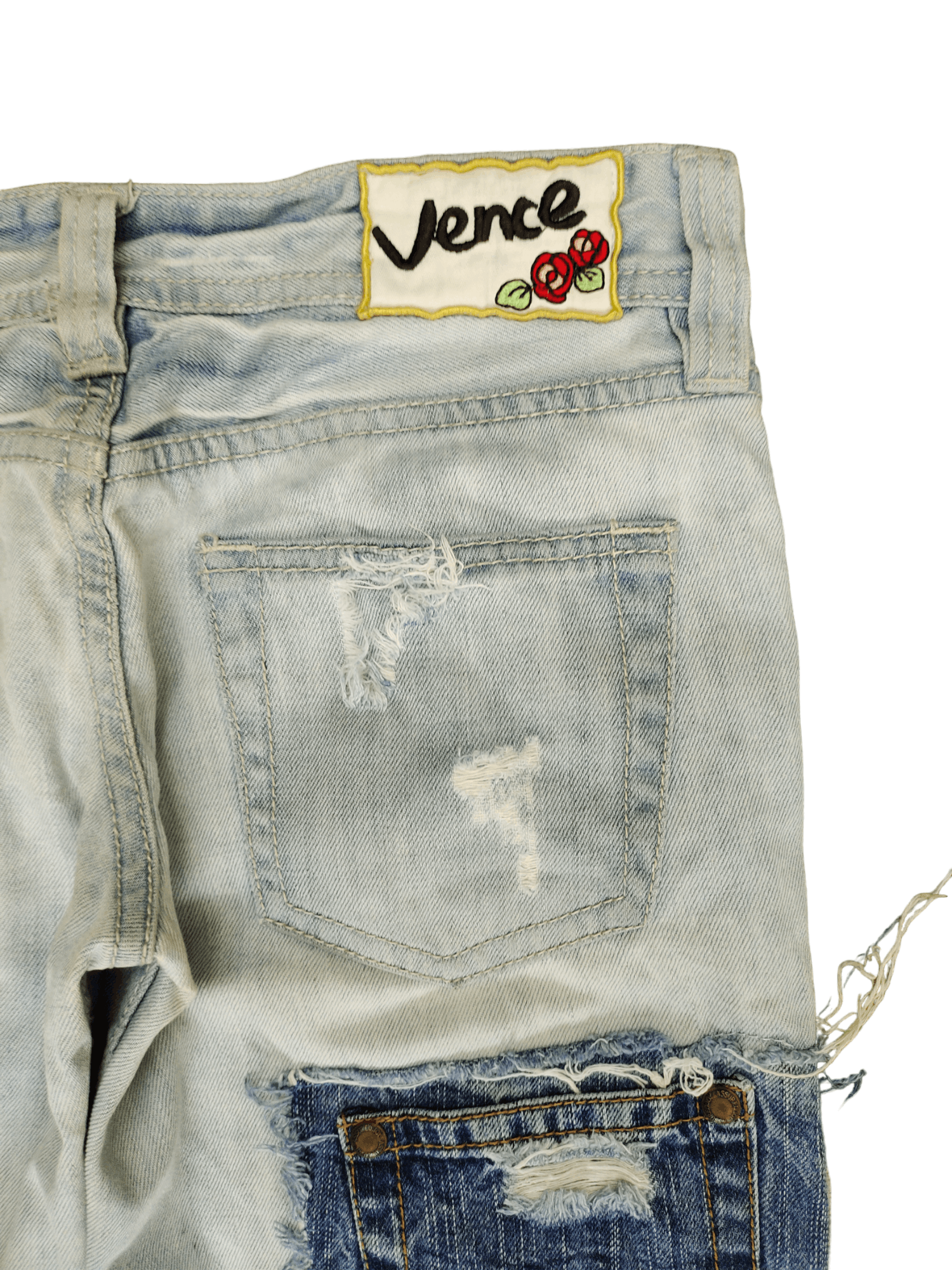 Hysteric Glamour × Undercover Vence Jpn Patchwork Distress Jeans Low Rise Undercover Style Size US 29 - 12 Thumbnail