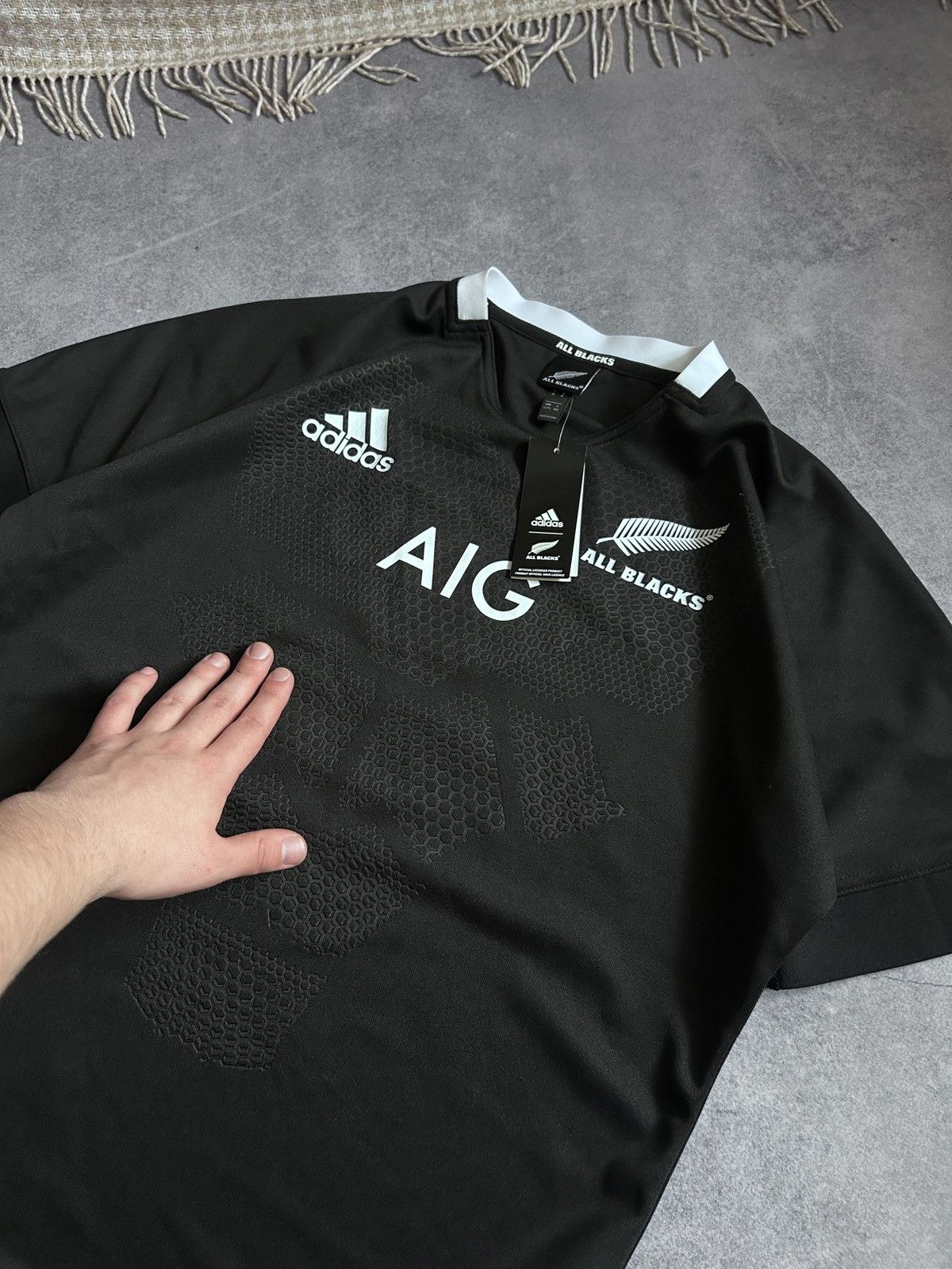 Rugby Ralph Lauren Adidas x All blacks AIG jersey Ratana 49 mens new Size US XL / EU 56 / 4 - 2 Thumbnail