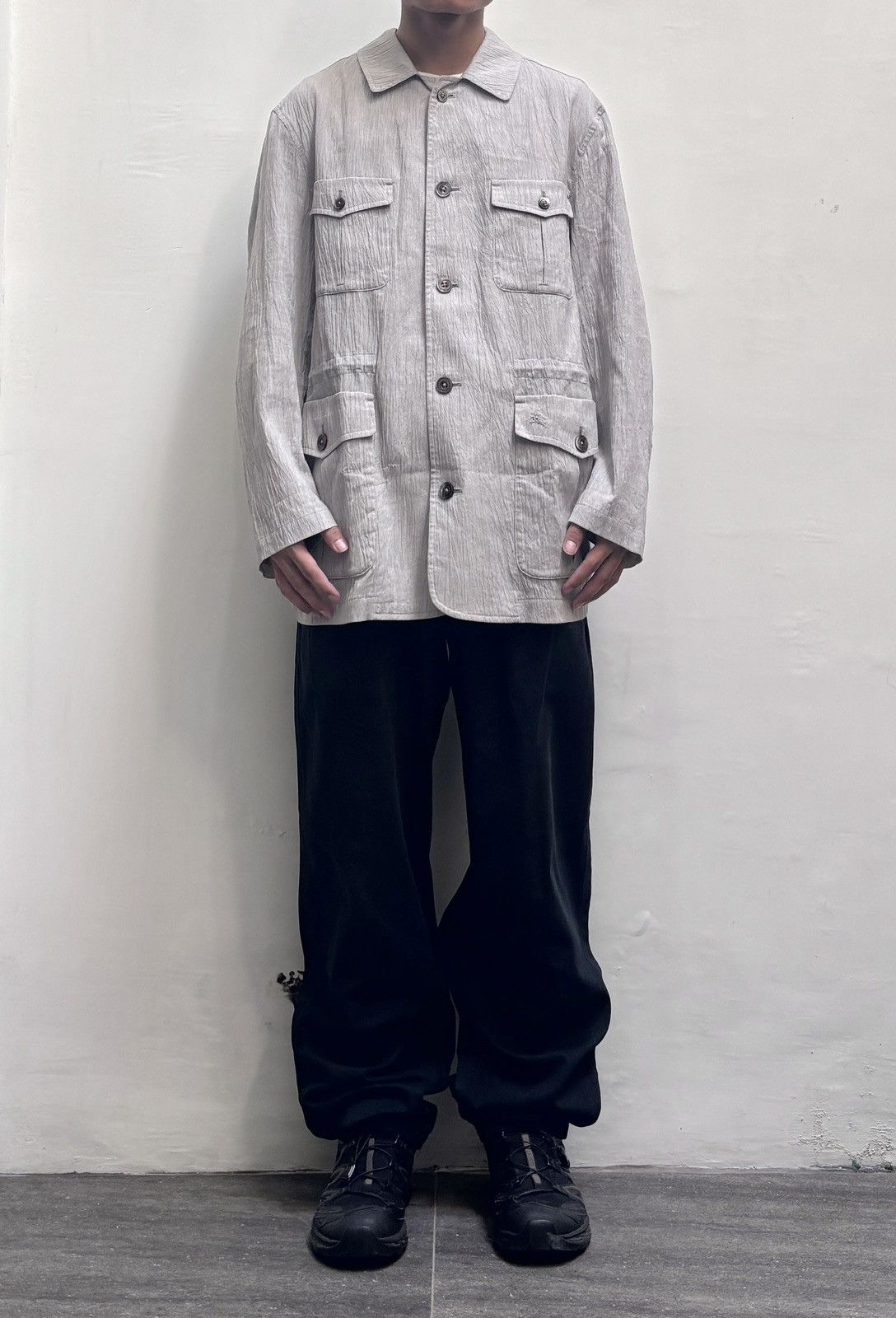 Burberry FREE TAX! M-65 Cargo Linen Jacket Size US M / EU 48-50 / 2 - 1 Thumbnail