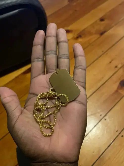 Other Gold Color Plate Pendant Necklace Size ONE SIZE - 2 Thumbnail