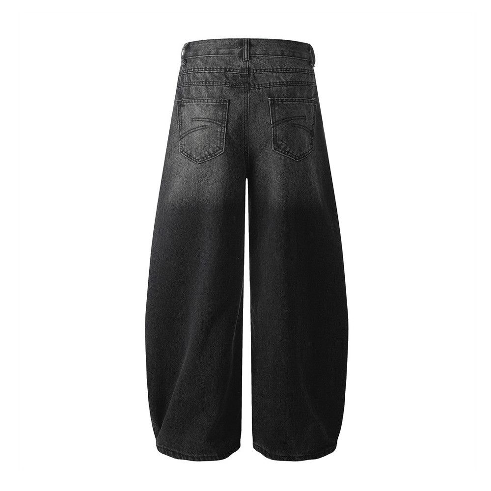Vintage Punk men's gradient wash vintage distressed scimitar jeans Size US 32 / EU 48 - 2 Thumbnail