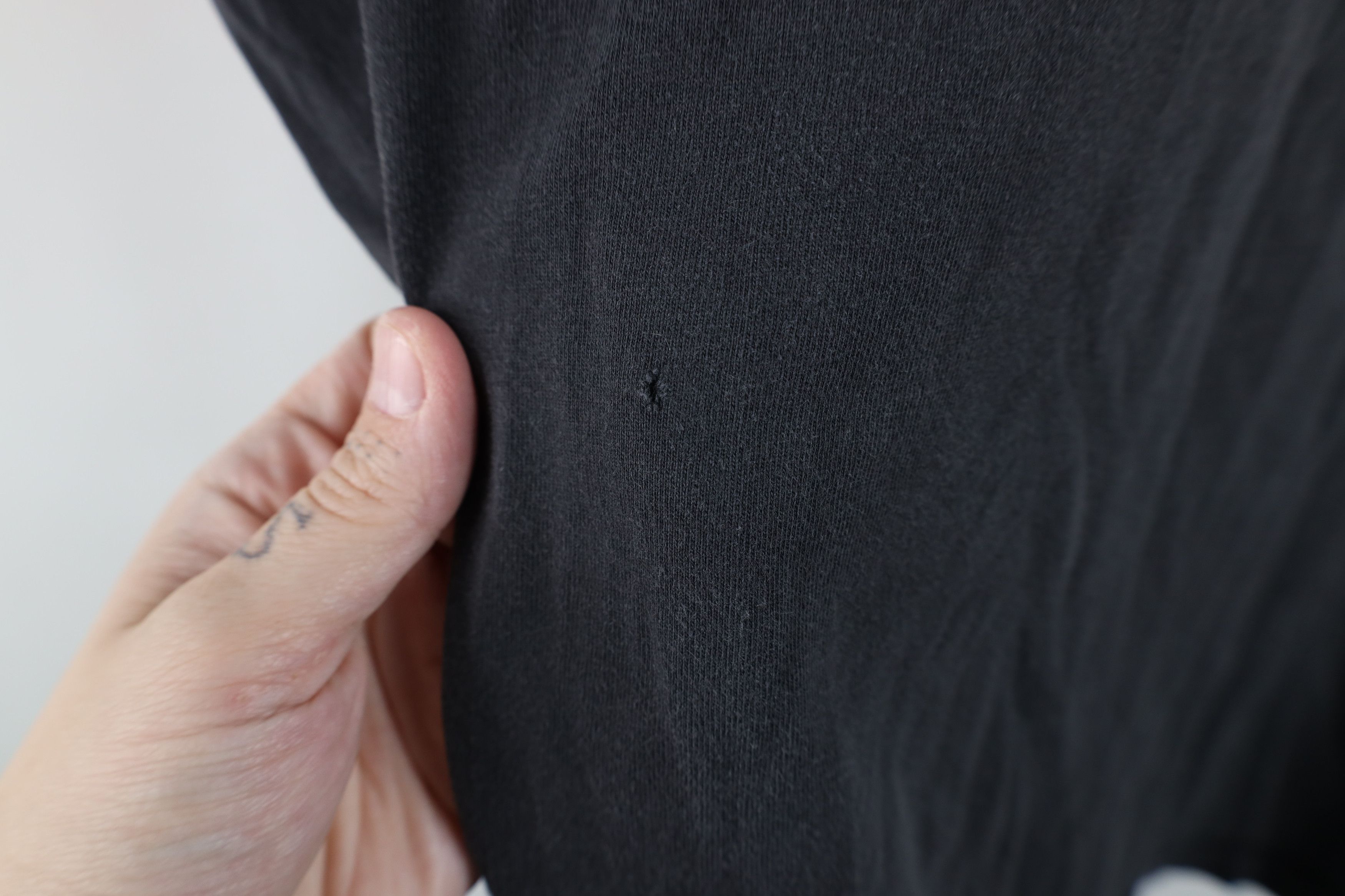 Vintage Vintage 90s Streetwear Cotton Henley T-Shirt Black Size US L / EU 52-54 / 3 - 5 Thumbnail