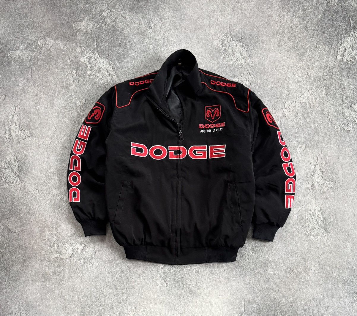 NASCAR Dodge L/size big logo bomber jacket racing moto sport 00s Size US L / EU 52-54 / 3 - 6 Thumbnail