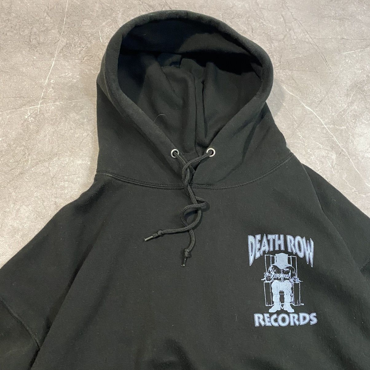 Band Tees VINTAGE DEATH ROW RECORDS BIG LOGO HOODIE 00s Size US XL / EU 56 / 4 - 8 Thumbnail