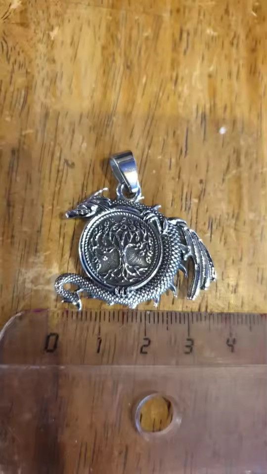 Jewelry Tree of Life and dragon Pendant Necklace Size ONE SIZE - 6 Thumbnail