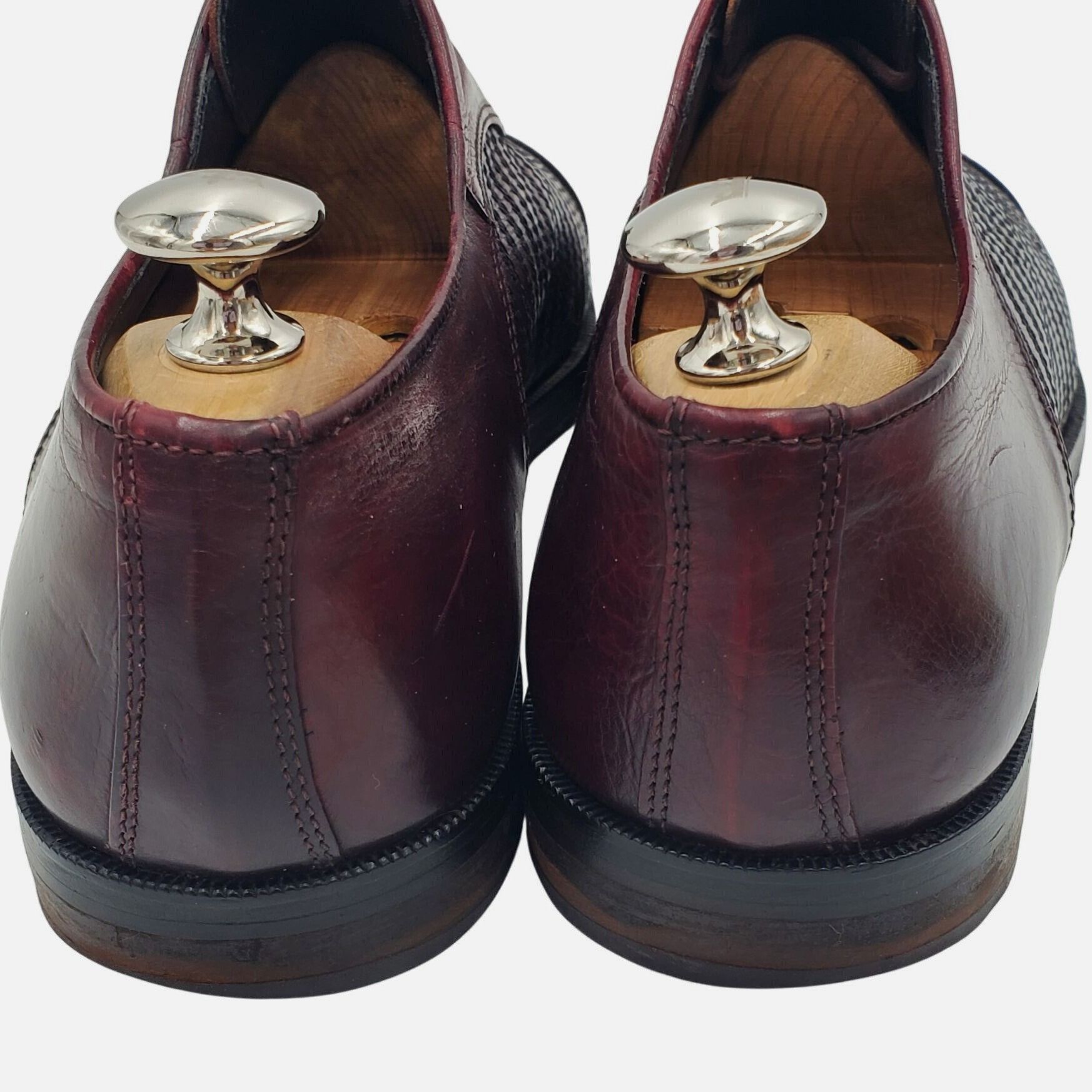 Other Italy Nazzareno Di Rosa Men's size 9 Burgundy Leather Men's Size US 9 / EU 42 - 5 Thumbnail