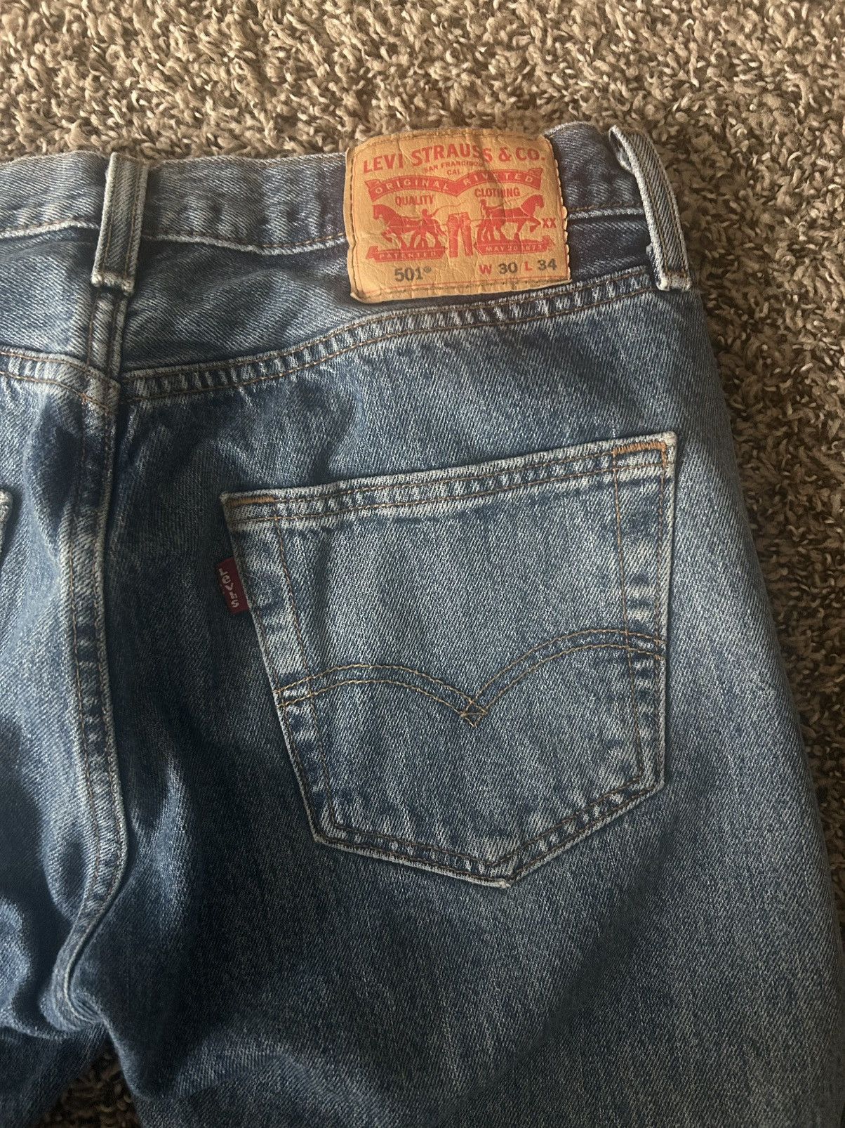 Levi's VINTAGE LEVI’S 501 Jeans Stone Wash 30x34 Size US 30 / EU 46 - 4 Thumbnail