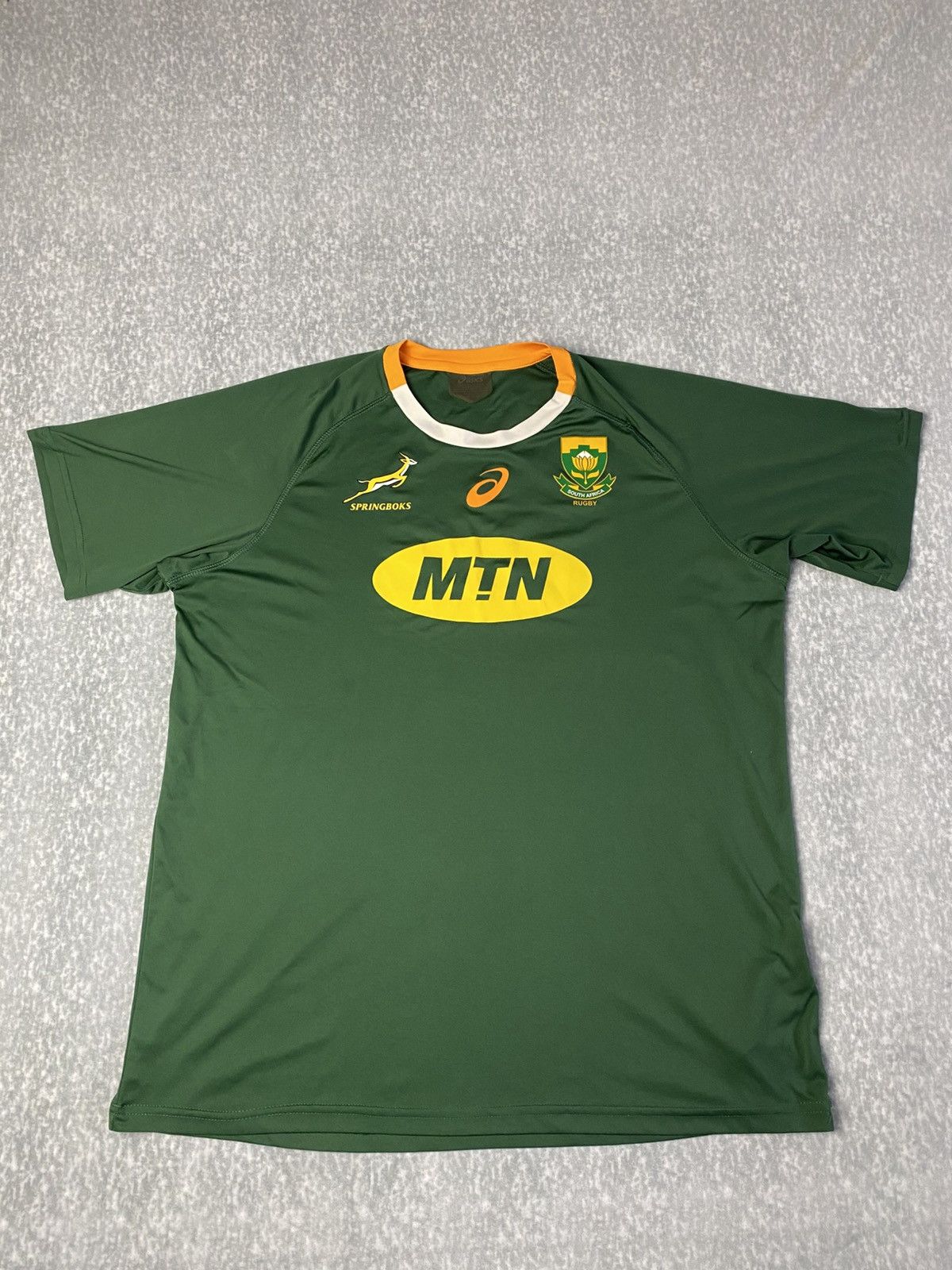 Asics ASICS South Afric Springboks Home Fan Jersey Size US XL / EU 56 / 4 - 1 Thumbnail