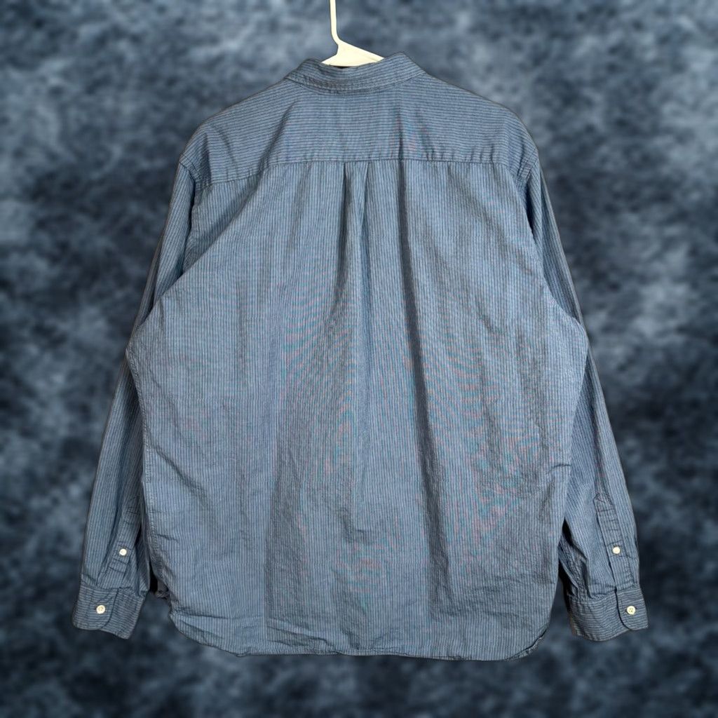 Levi's Levis Mens XXL Blue Striped Long Sleeve Button-Down Shirt 100% Cotton Size US XXL / EU 58 / 5 - 1 Thumbnail