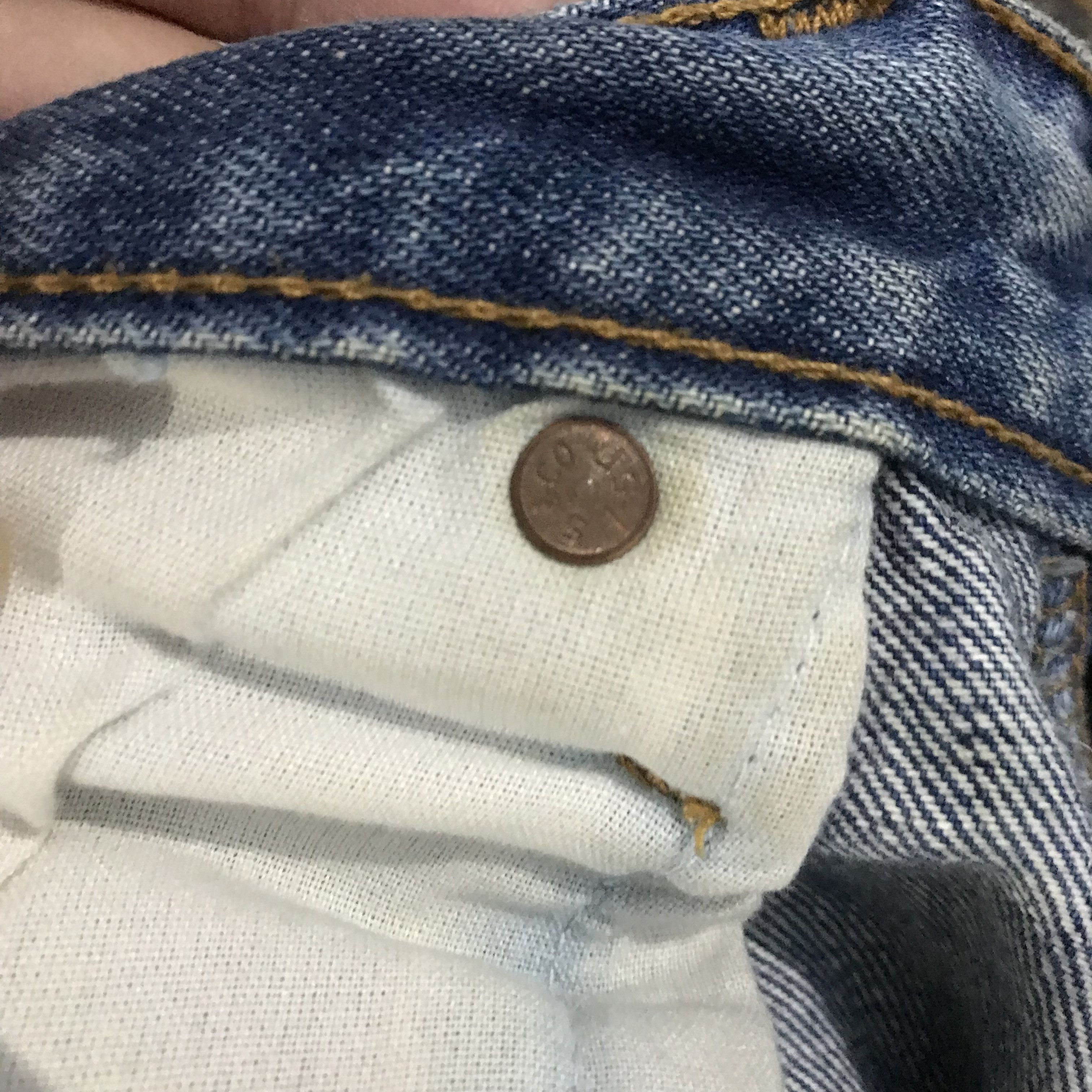 Levi's Vintage Levis 501 denim blue jeans Full Ripped off Size 34 Size US 34 / EU 50 - 10 Thumbnail