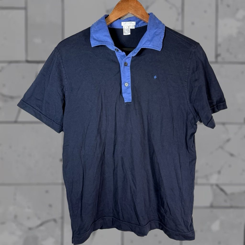 Ballantyne Ballantyne Polo Shirt Mens Size M Blue 100% Cotton ITALY Casual Size US M / EU 48-50 / 2 - 1 Thumbnail