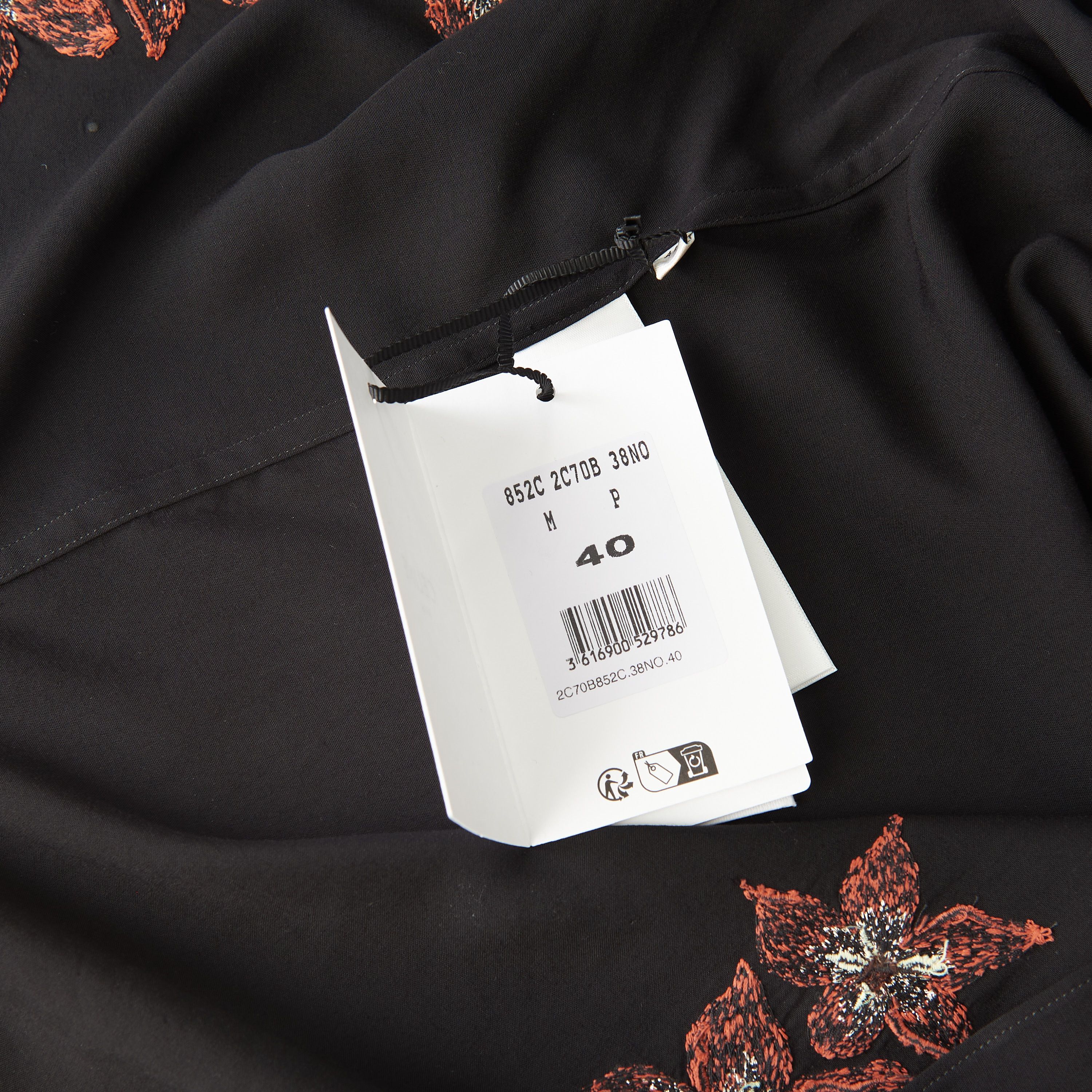 Celine Hawaiian Shirt - Hibiscus Flower Embroidery, Viscose Size US M / EU 48-50 / 2 - 13 Thumbnail