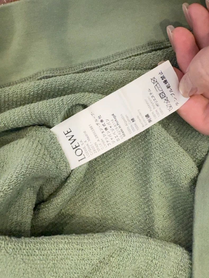 Loewe LOEWE Gray and green round neck sweater with orange logo e Size XL / US 12-14 / IT 48-50 - 3 Thumbnail