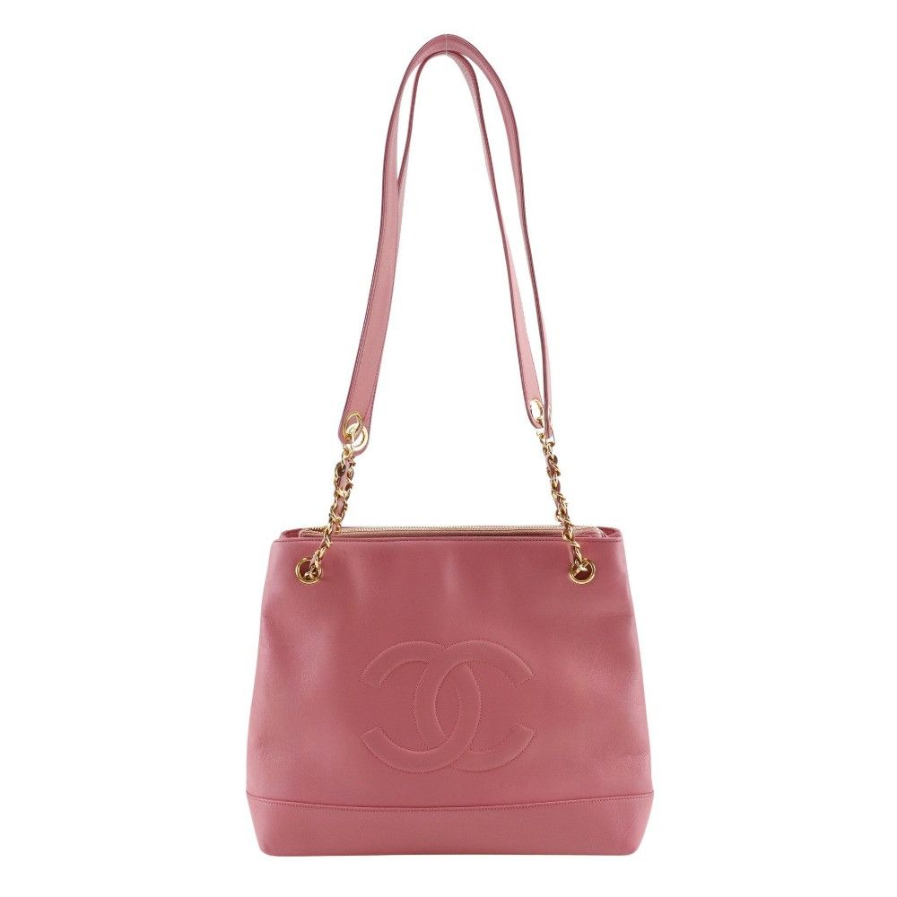 Chanel Chanel Chain Tote Calfskin 2way Tote Bag Leather Tote Bag DUTY FREE for USA