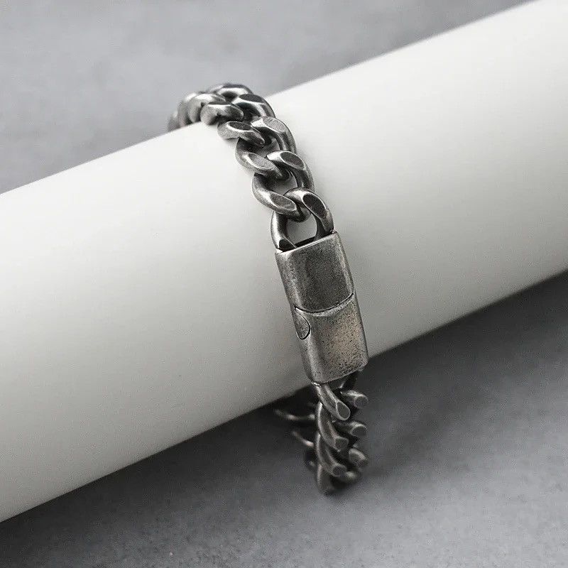 Other Vintage Black Punk Rock Cuban Chain Bracelets Size ONE SIZE - 3 Thumbnail