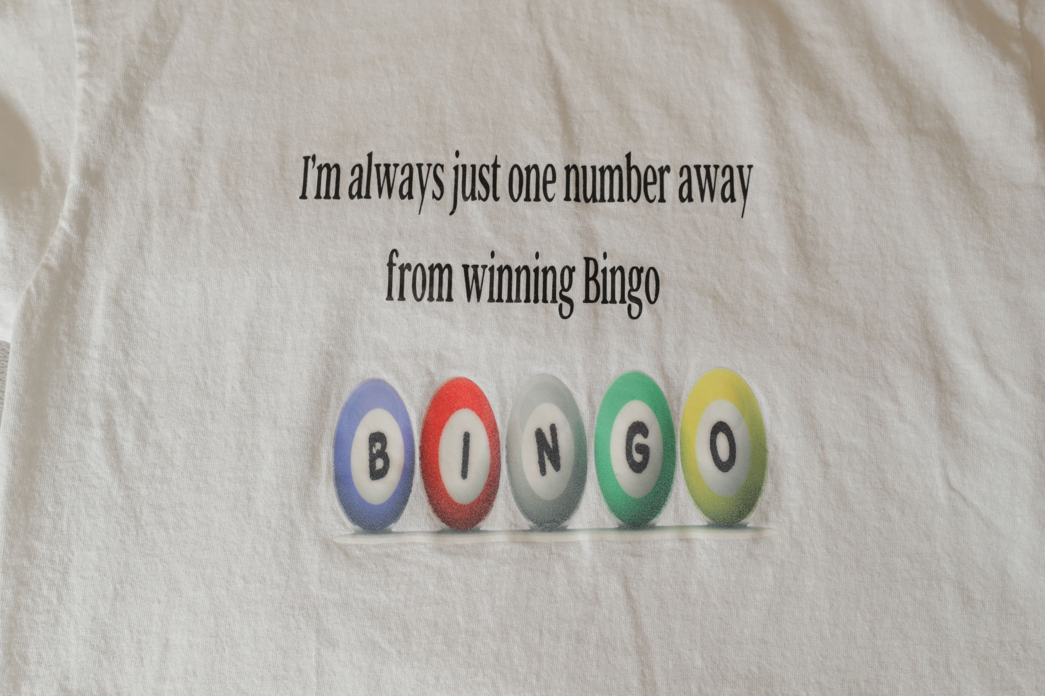 Gildan I'm Always Just One Number Away From Winning Bingo Tee (M) Size US M / EU 48-50 / 2 - 4 Thumbnail