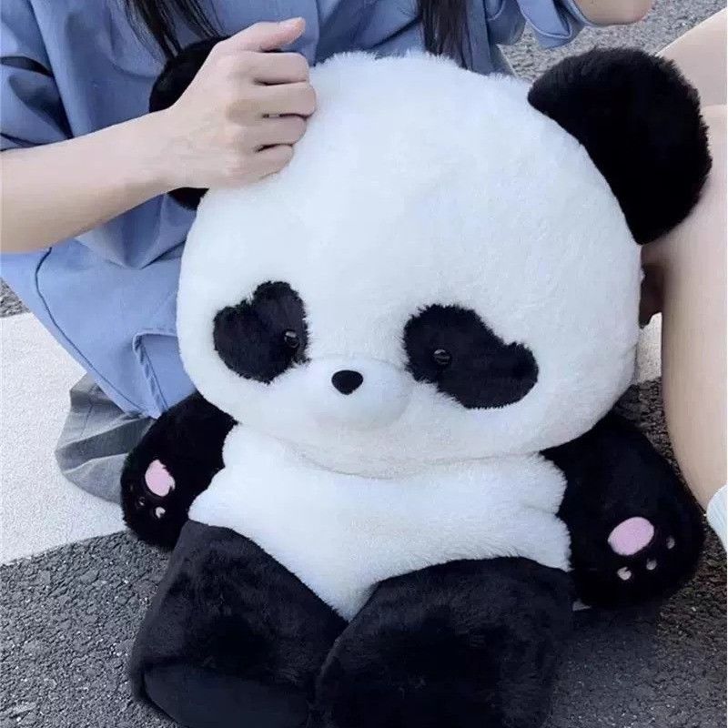 Japanese Brand Cute Panda Backpack Nylon Plush Removable Shoulder Strap Size ONE SIZE - 3 Thumbnail