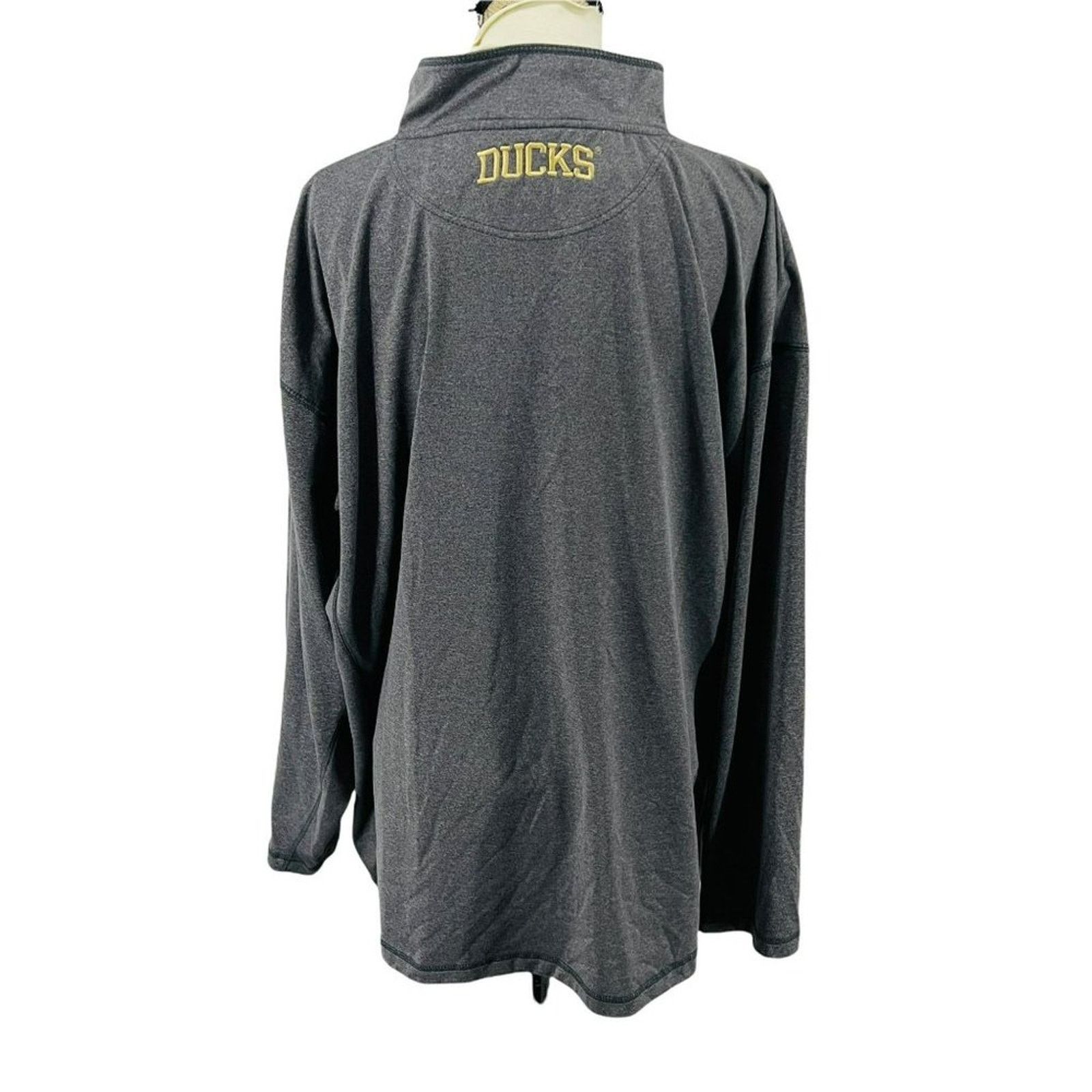 NHL NHL Anaheim Ducks Grey Mens Pullover 2XLarge Long Sleeve Size US XXL / EU 58 / 5 - 4 Thumbnail
