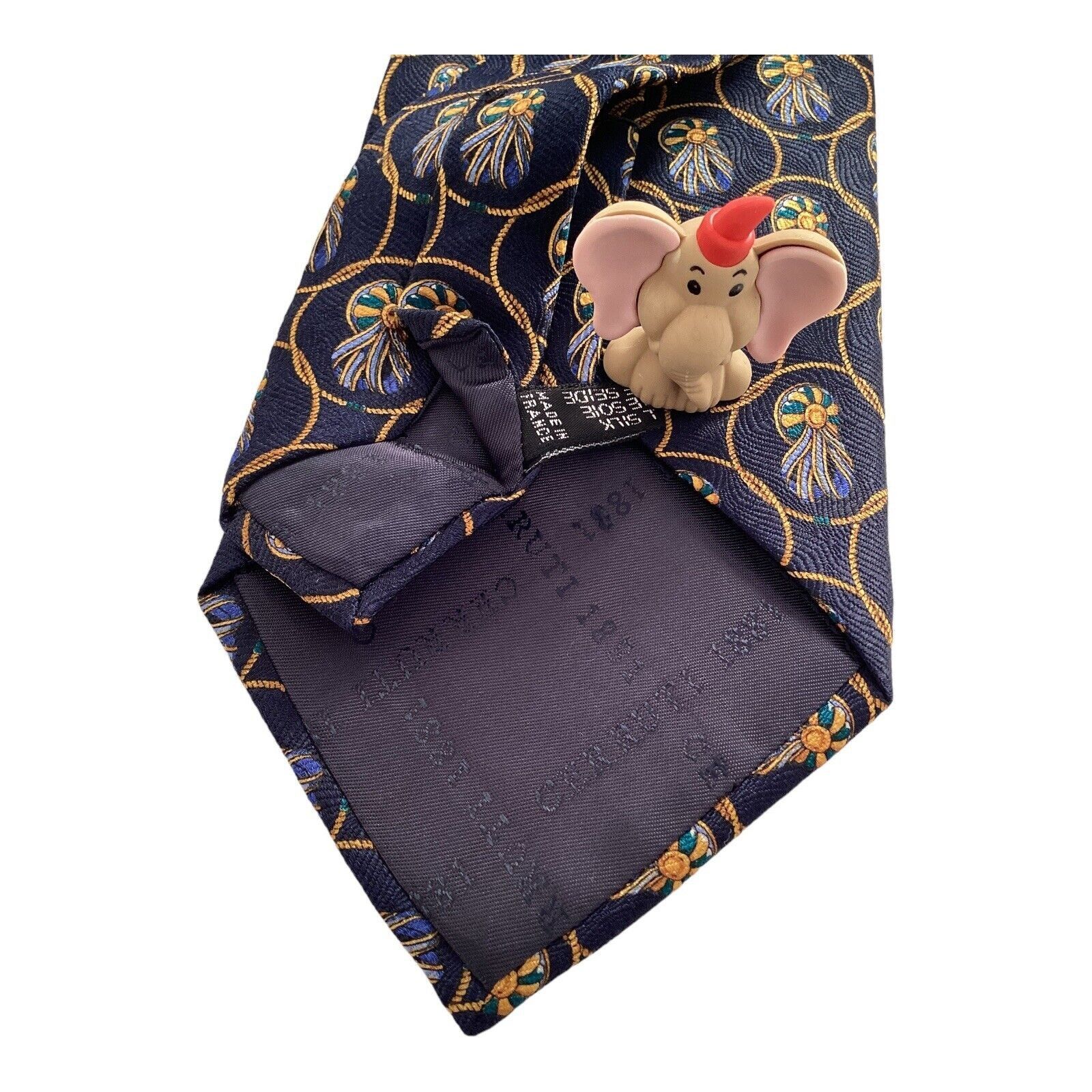 Cerruti 1881 CERRUTI 1881 Blue Ribbon Print Silk Tie France W: 3.75" Size ONE SIZE - 4 Thumbnail