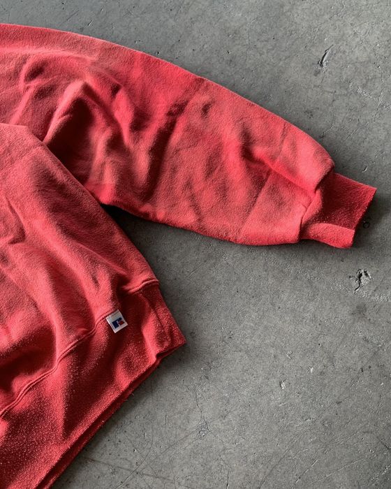 Vintage 90s Bjork Logo Sun Faded Red Russell Athletic | Grailed