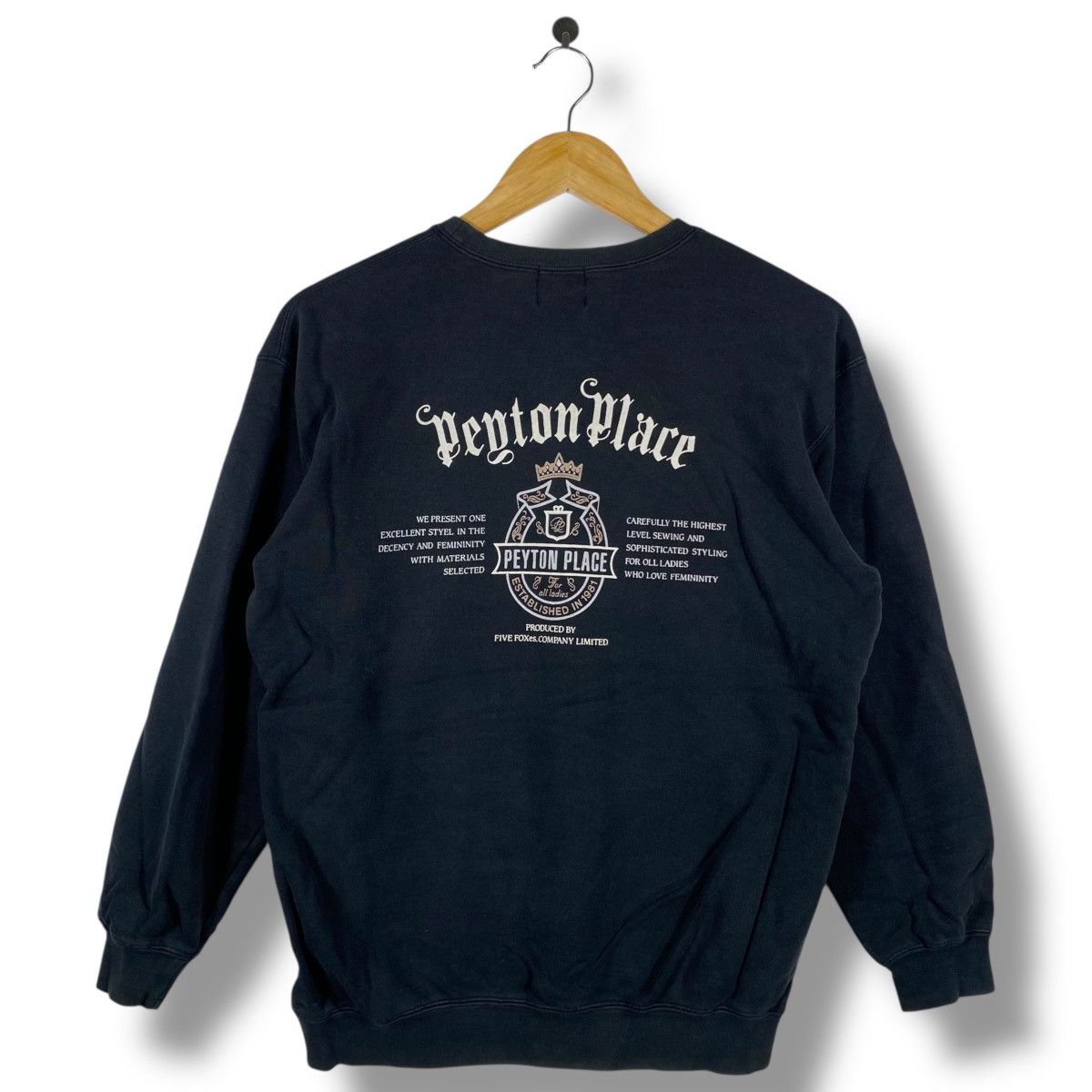 Vintage Vintage 90's PEYTON PLACE SPORTS Graphic Crewneck Sweatshirt Size US M / EU 48-50 / 2 - 1 Thumbnail
