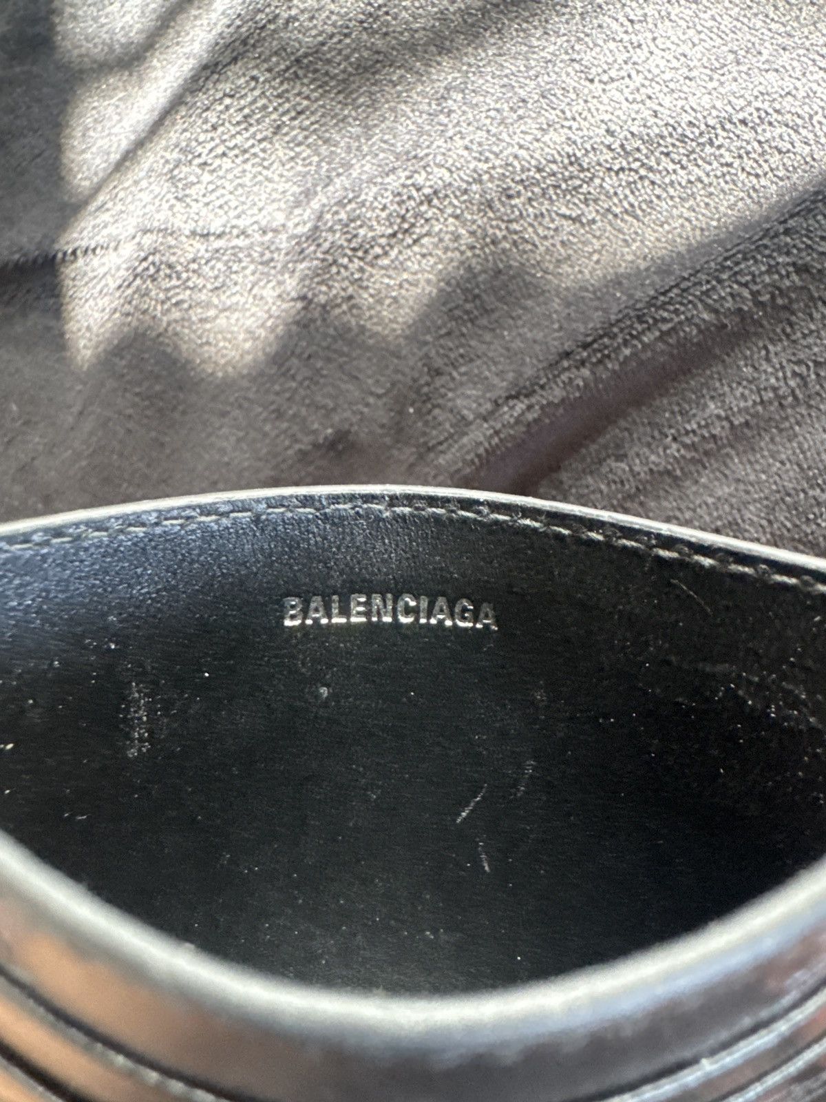 Balenciaga Balenciaga - Logo-Print Monogrammed Leather Cardholder Size ONE SIZE - 4 Thumbnail