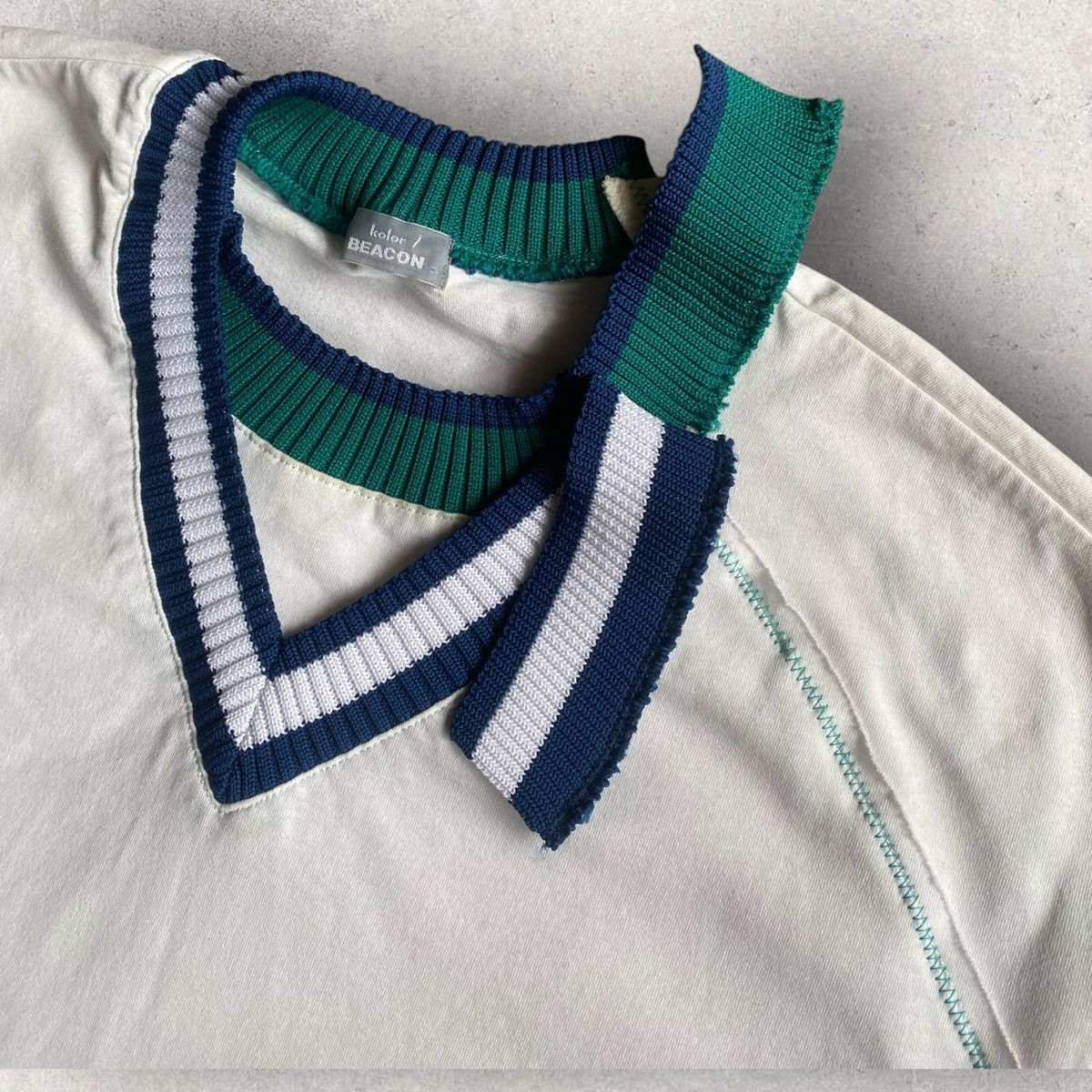 Kolor SS23 Knit Collar Oversized T Shirt Size US S / EU 44-46 / 1 - 2 Thumbnail