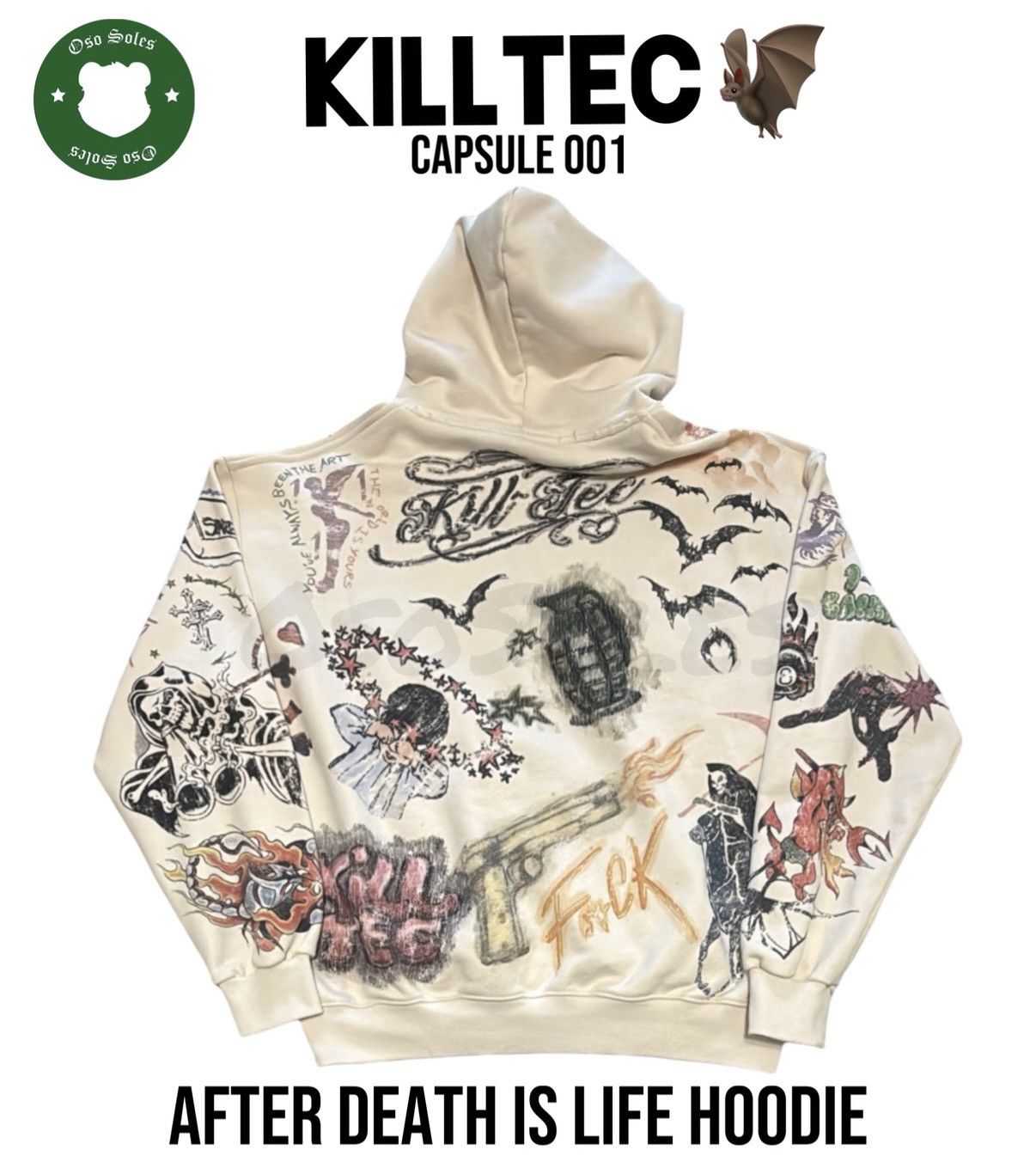 Other Killtec Capsule 001 "After Life is Death" Hoodie Medium Size US M / EU 48-50 / 2 - 5 Thumbnail
