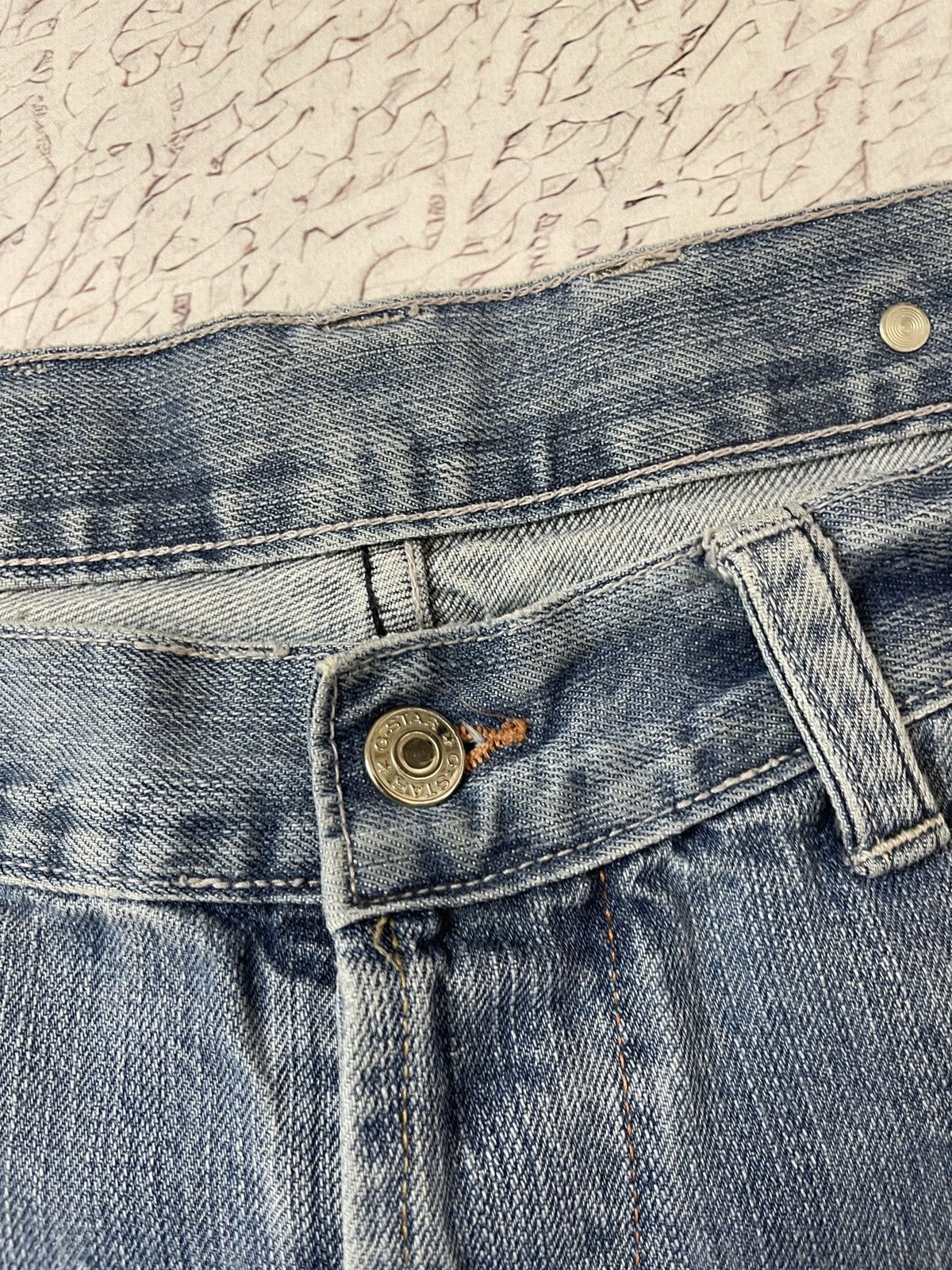 G-Star G-Star Raw vintage Elwood big logo distressed denim jeans Size US 31 - 8 Thumbnail