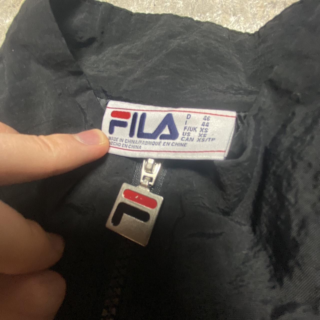 Fila 90s Fila Windbreaker Jacket Black XS Size US XS / EU 42 / 0 - 3 Thumbnail