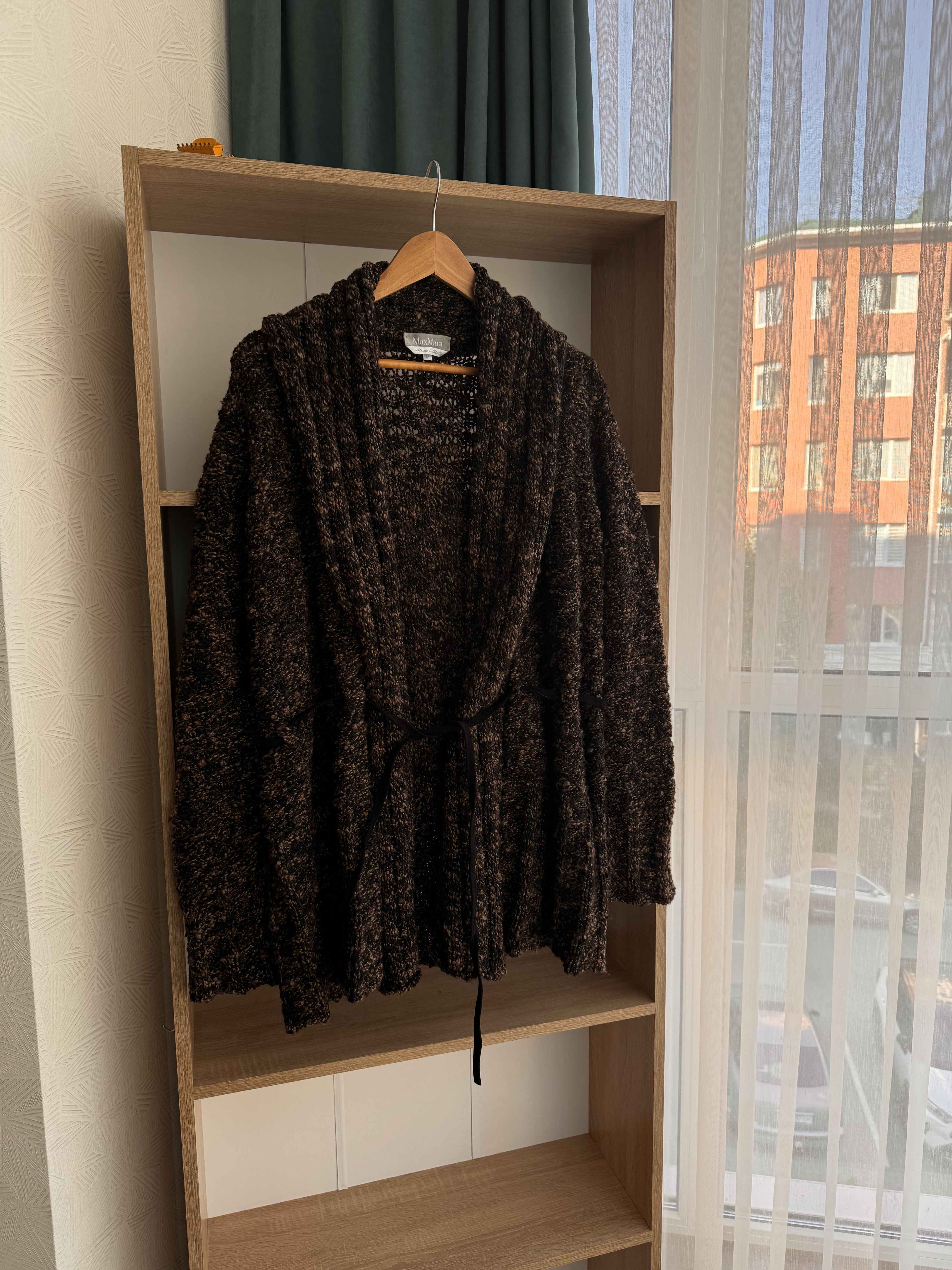 Max Mara Vintage Max Mara Giacca Brown Lana Virgin Wool Cardigan Size M / US 6-8 / IT 42-44 - 2 Thumbnail