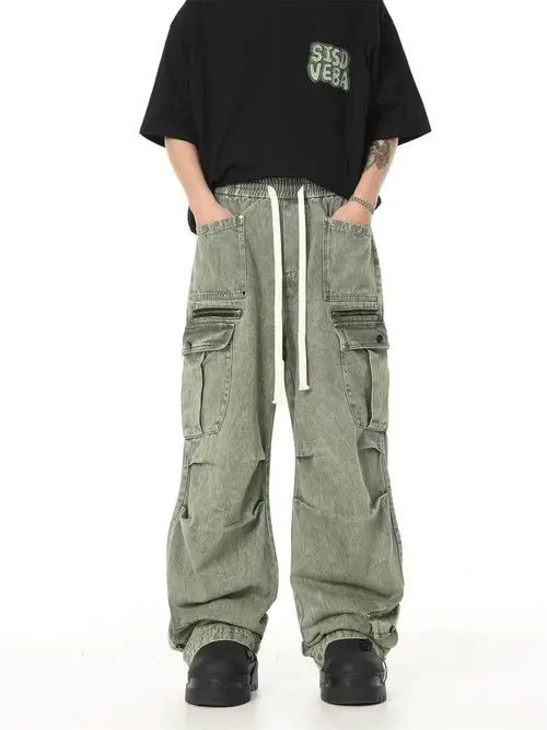 F1lthy Ware faded flared hiphop baggy cargo pants Size US 34 / EU 50 - 4 Thumbnail