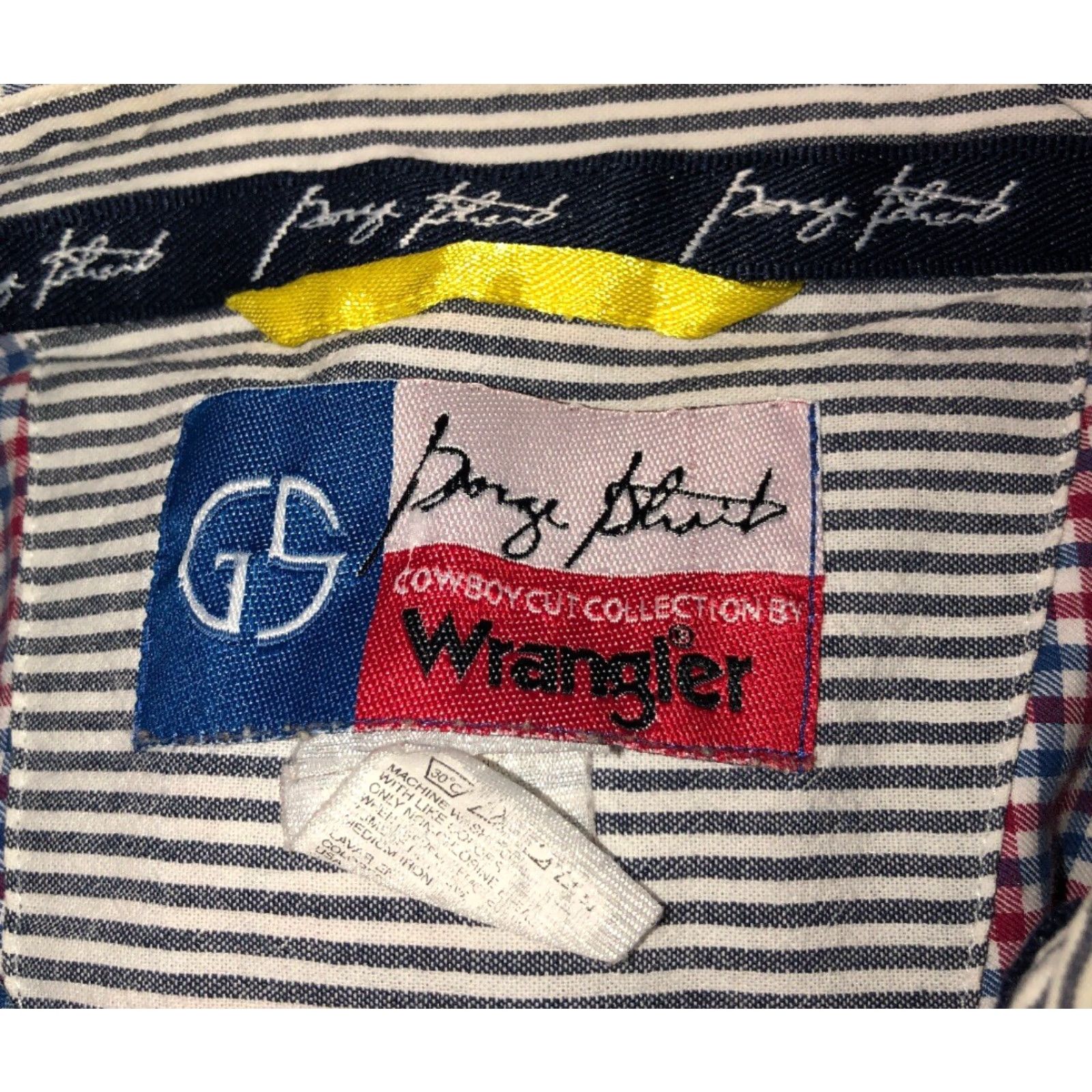 Wrangler George Strait Wrangler Mens Plaid Short Sleeve Button Front Shirt 23 Inch Armpit L Multicolor Button-Up Shirts Mens Size US L / EU 52-54 / 3 - 5 Thumbnail