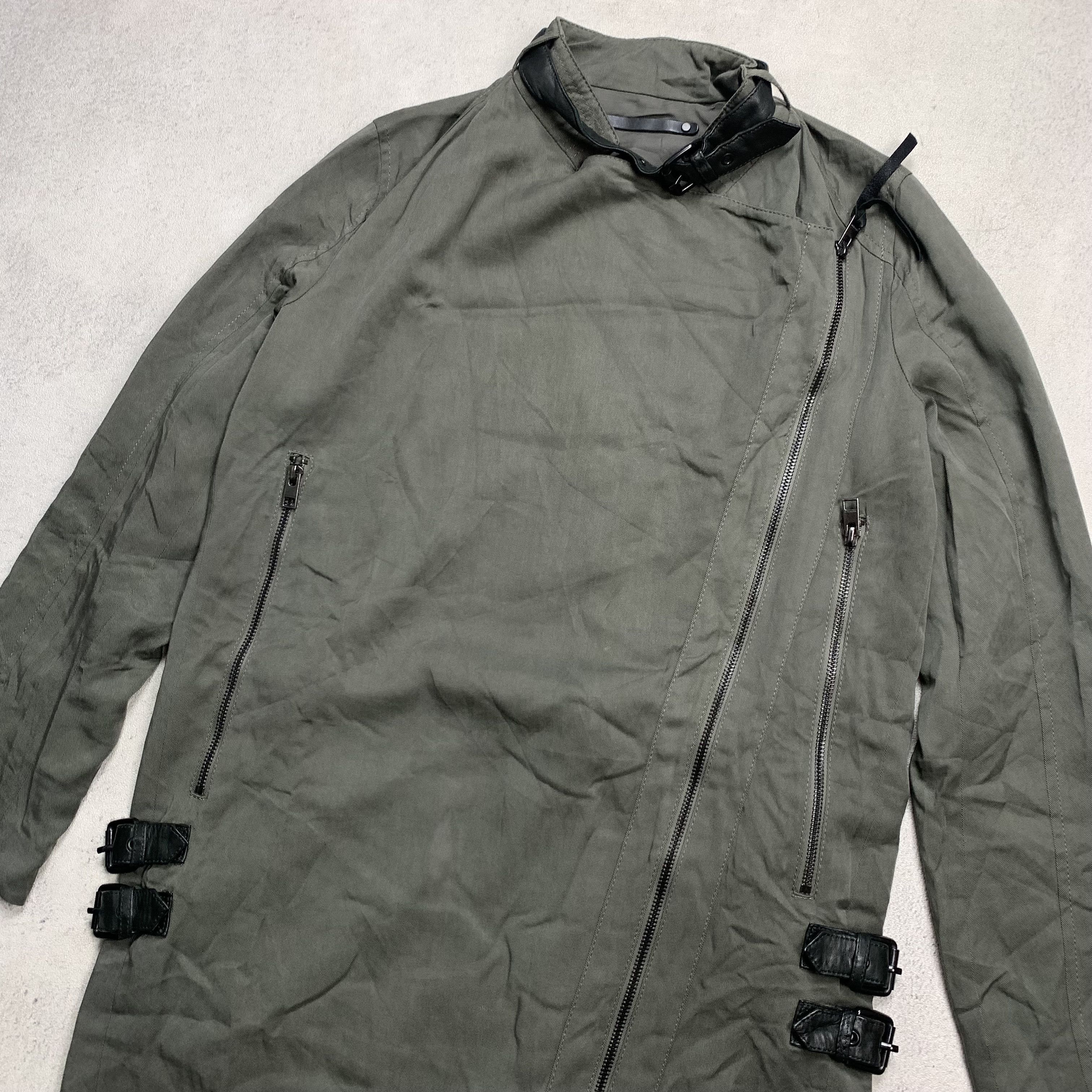 Allsaints Allsaints Wren Biker Coat Jacket Zip Up Size S / US 4 / IT 40 - 3 Thumbnail
