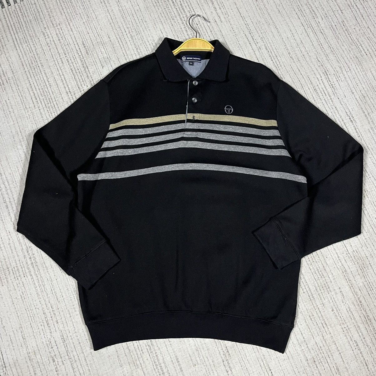 Japanese Brand × Sergio Tacchini × Vintage Vintage Sergio Tacchini half button sweater Size US L / EU 52-54 / 3 - 3 Thumbnail