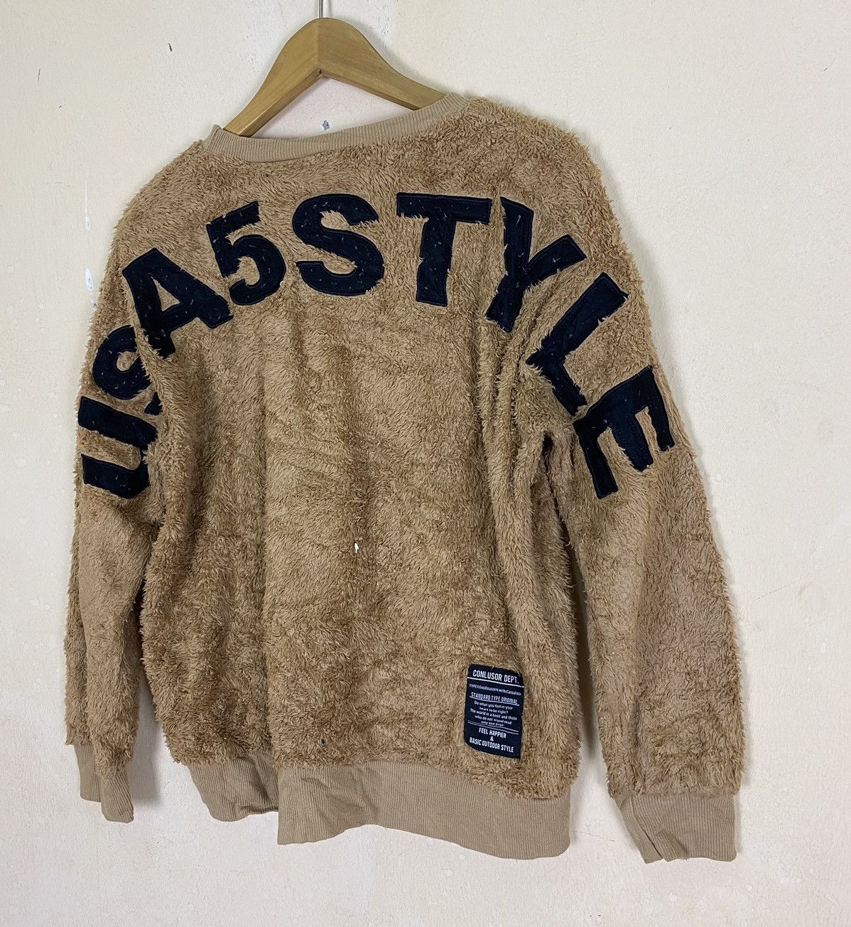 Japanese Brand Japanese Brand USA5Style Big Font Sherpa Sweater Size US M / EU 48-50 / 2 - 5 Thumbnail