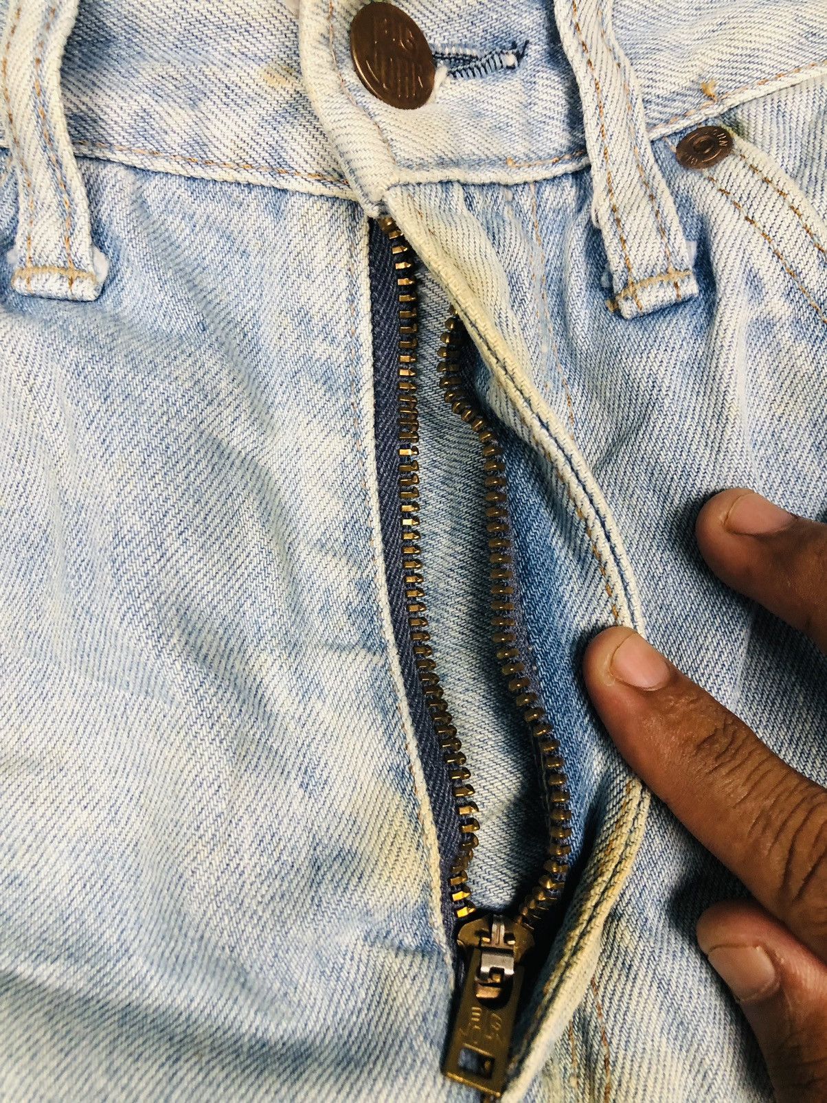 Big John Big-John Distress Jeans (21) Size US 27 - 8 Thumbnail