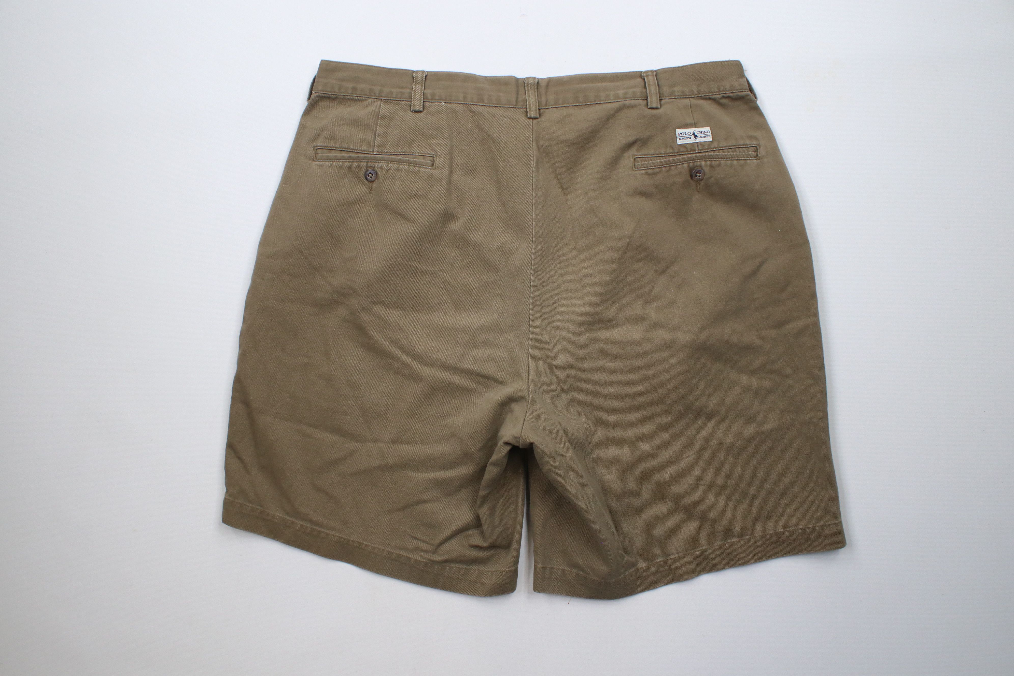 Ralph Lauren × Vintage Vintage 90s Ralph Lauren Above Knee Chino Shorts Cotton Size US 38 / EU 54 - 8 Thumbnail