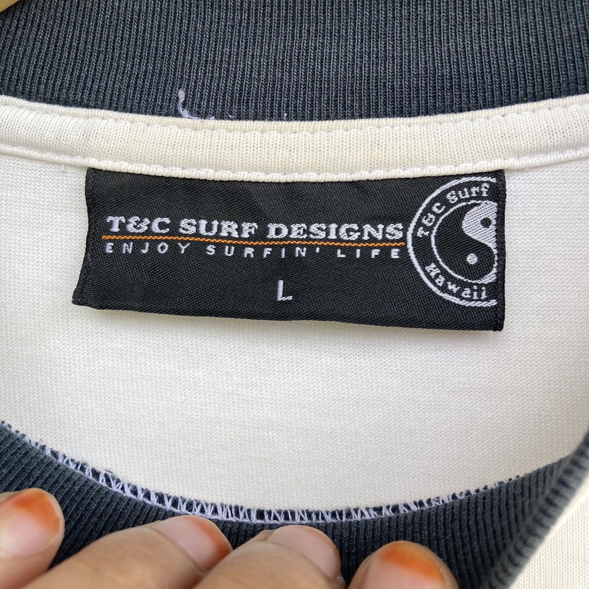 If Six Was Nine × Japanese Brand × Le Grande Bleu (L.G.B.) Double Layer Tribal T&C Surf Longsleeve Size US L / EU 52-54 / 3 - 9 Thumbnail
