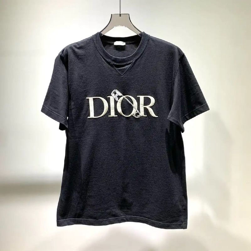Dior Dior Black Cotton Men's T-shirt 0089 Size US L / EU 52-54 / 3 - 1 Thumbnail