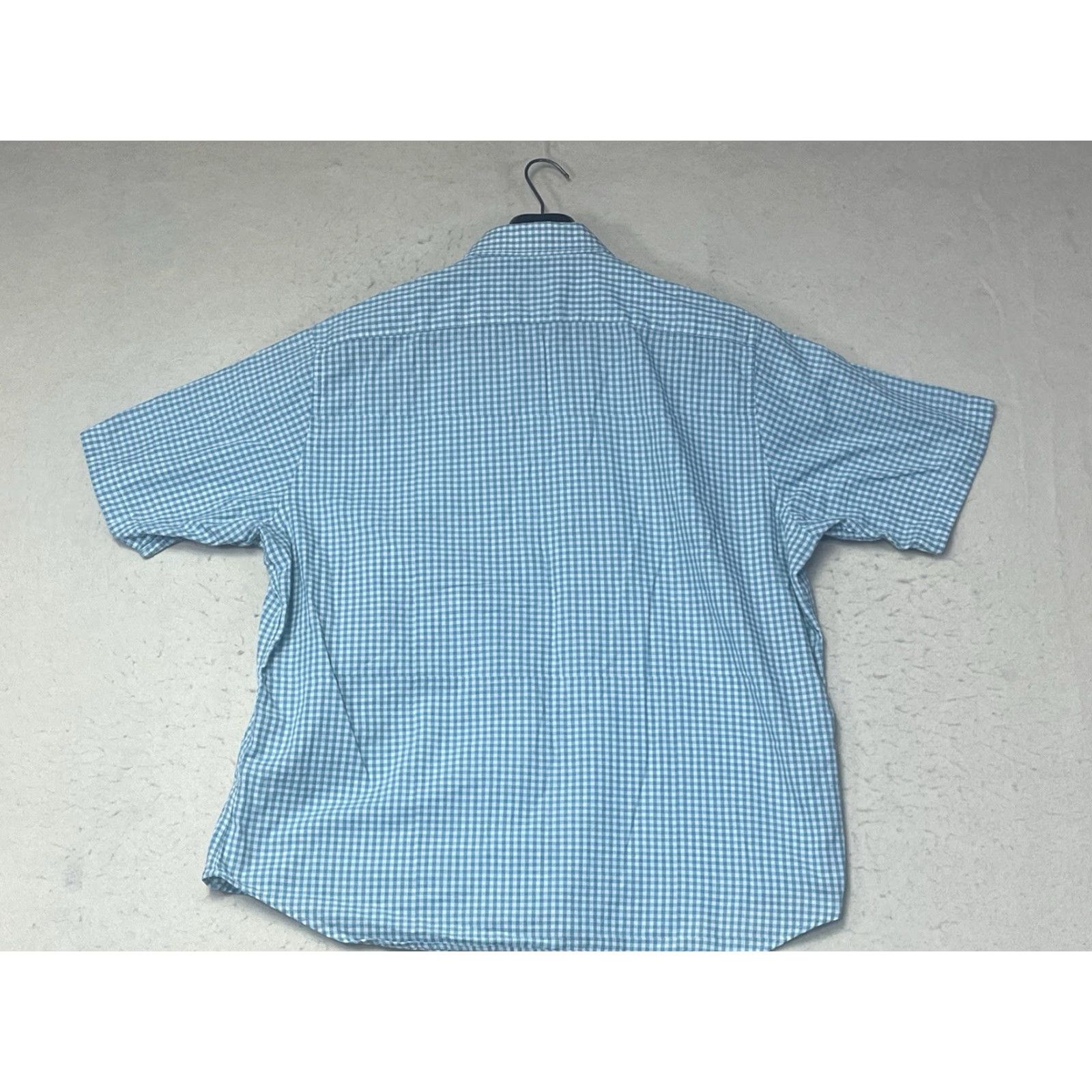 Tailorbyrd TAILORBYRD Button-Up Shirt Men 2XL Plaid Blue Green Short Sleeve Size US XXL / EU 58 / 5 - 2 Thumbnail