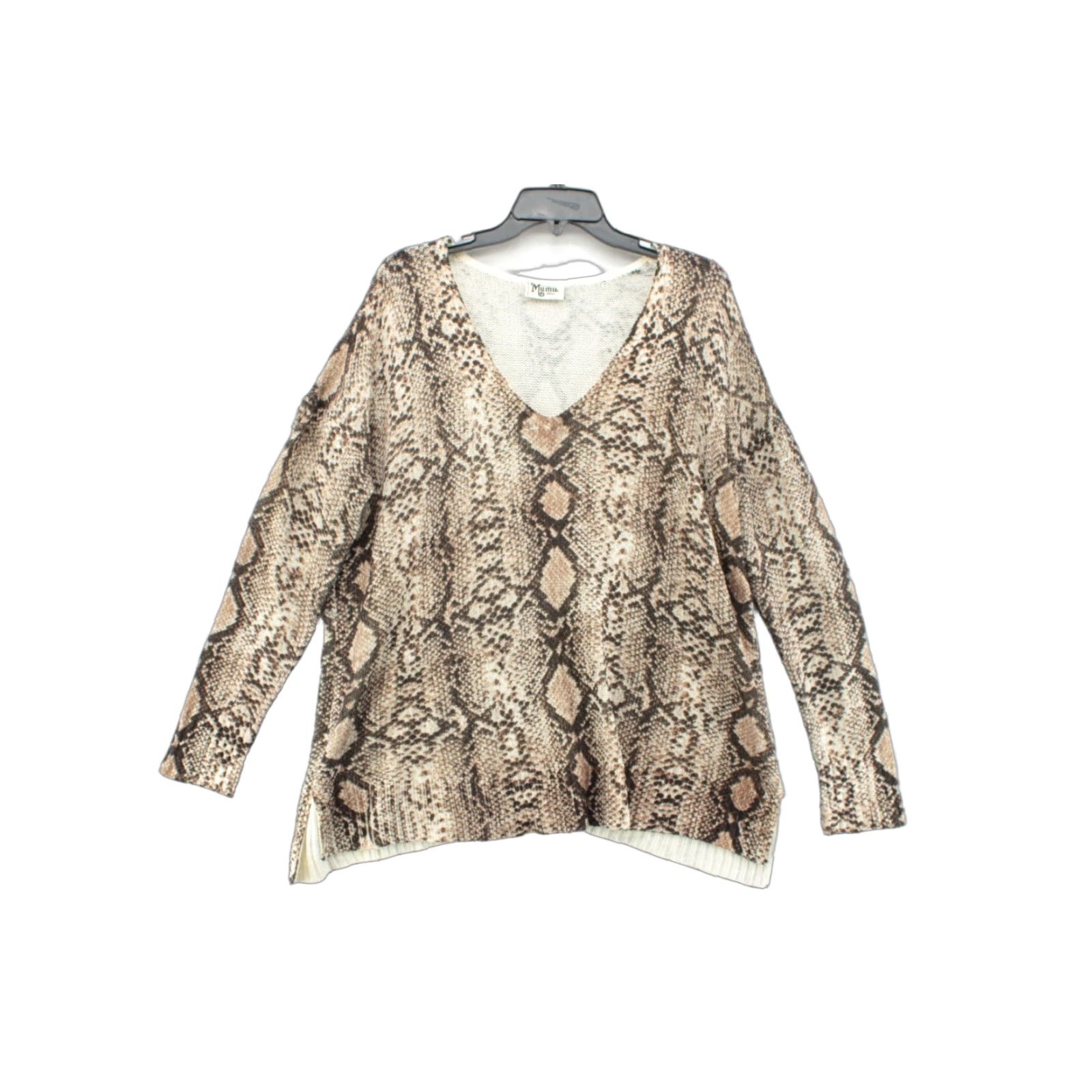 Show Me Your MuMu Show Me Your Mumu Sweater Womens Small Hug Me Python Print Oversized Knit Snake Shirt Size S / US 4 / IT 40 - 1 Thumbnail