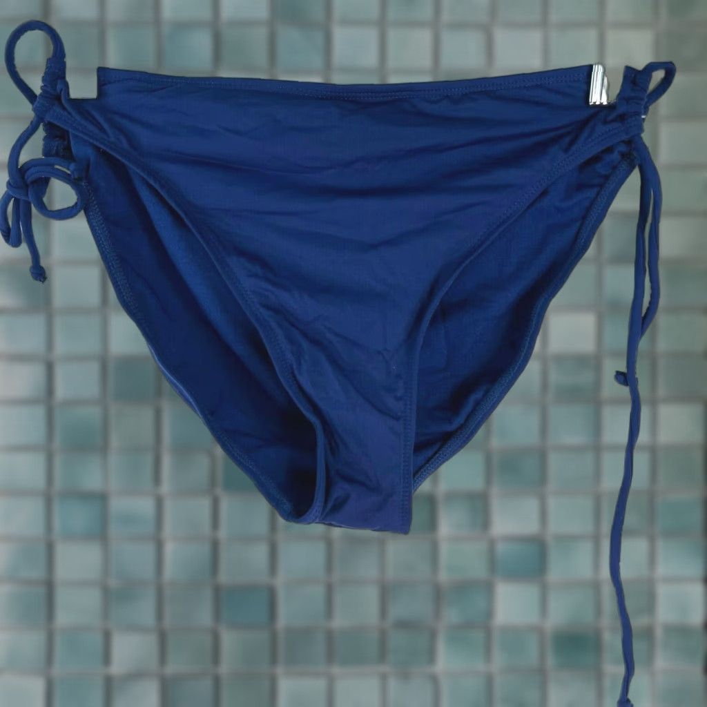 Apt. 9 VINTAGE Apt. 9 Women's Bikini Bottom Beach Swimwear Size 10 Blue Hipster Size 32" / US 10 / IT 46 - 1 Thumbnail