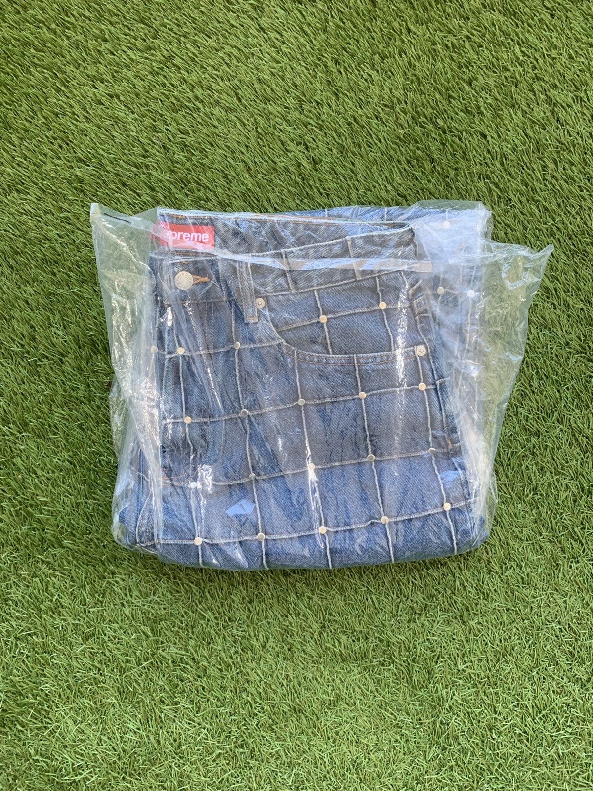Supreme Supreme Studded Seam Loose Fit Jean Size US 34 / EU 50 - 3 Thumbnail