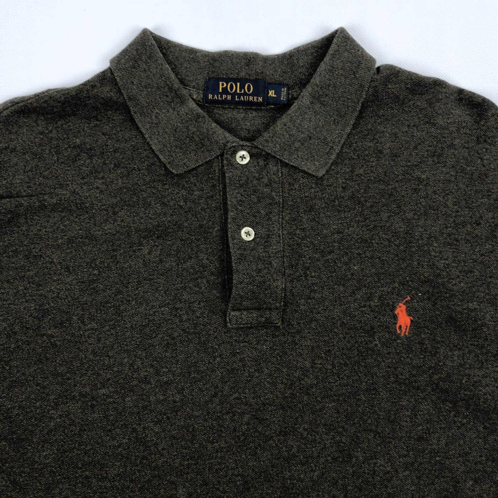 Polo Ralph Lauren Polo Ralph Lauren Polo Shirt Men XL Olive Green Heather Long Sleeve Embroidered Logo Classic Size US XL / EU 56 / 4 - 2 Thumbnail