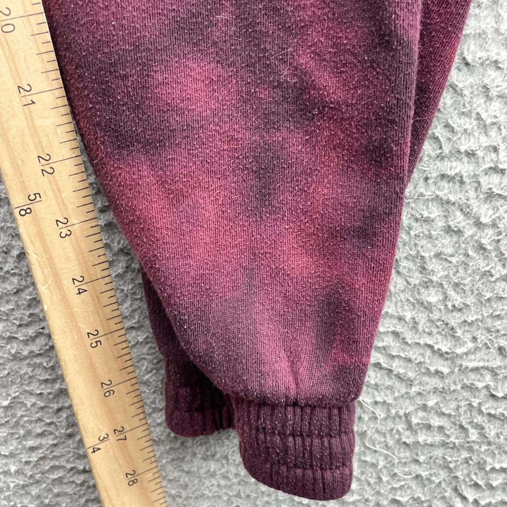 Victoria's Secret PINK Victorias Secret Sweatpants Womens 25x27 Burgundy TieDye Jogger Lounge Gym Size 28" / US 6 / IT 42 - 5 Thumbnail